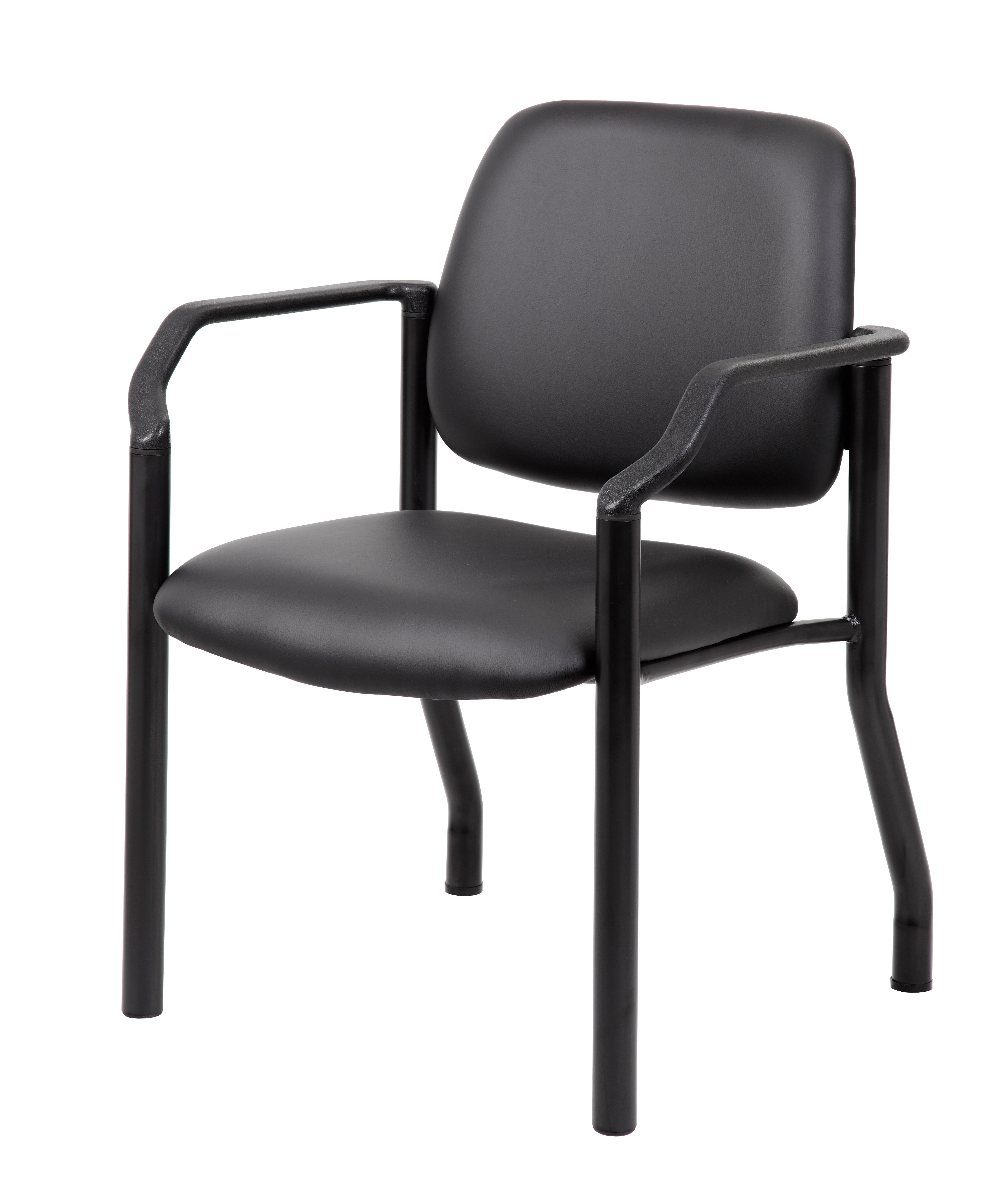 Boss Chair Mid Back Guest Chair, 300 lb capacity, Antimicrobial Vinyl - Image 3