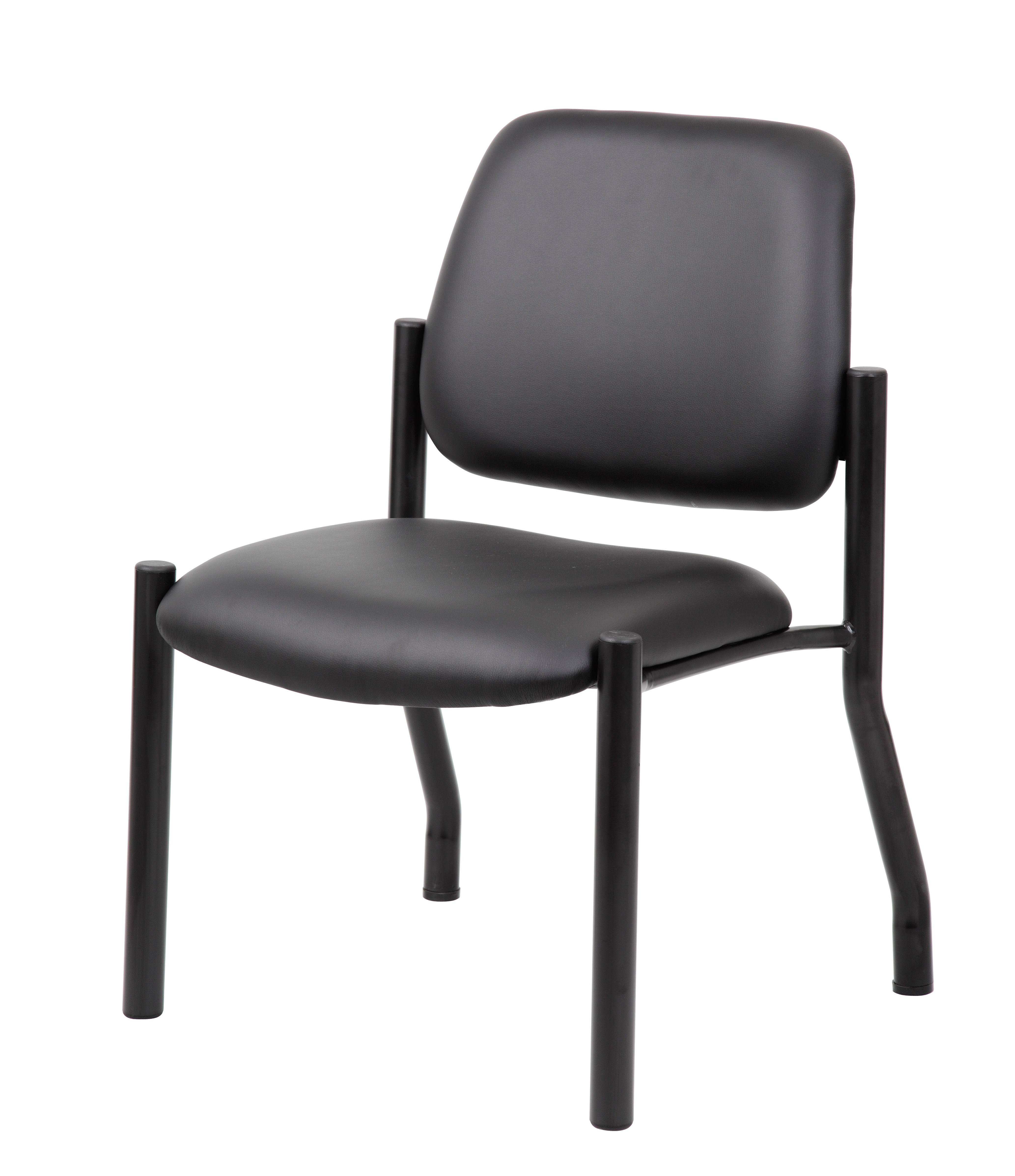 Boss Chair Mid Back Armless Guest Chair, 300 lb capacity, Antimicrobial Vinyl - Image 7