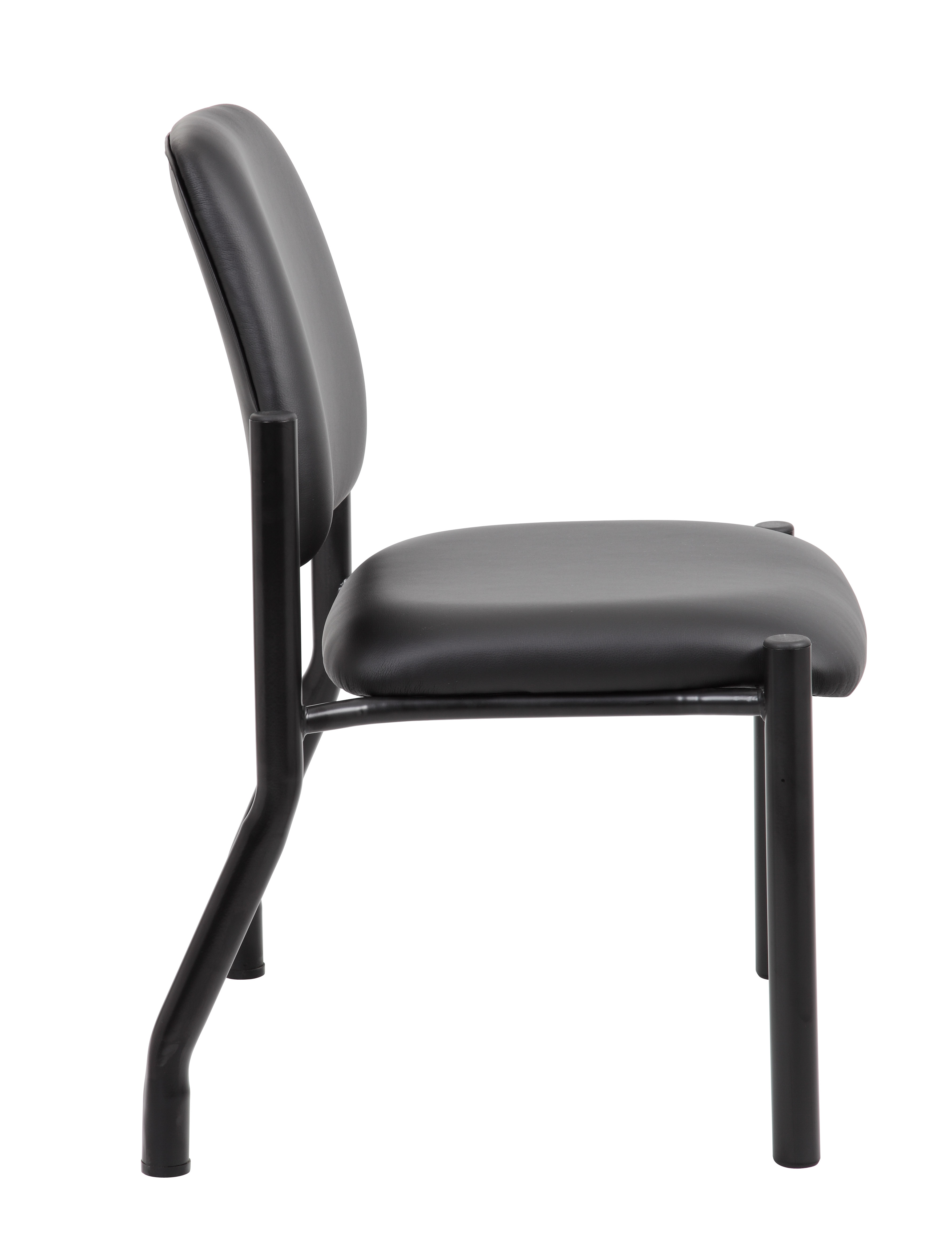 Boss Chair Mid Back Armless Guest Chair, 300 lb capacity, Antimicrobial Vinyl - Image 5