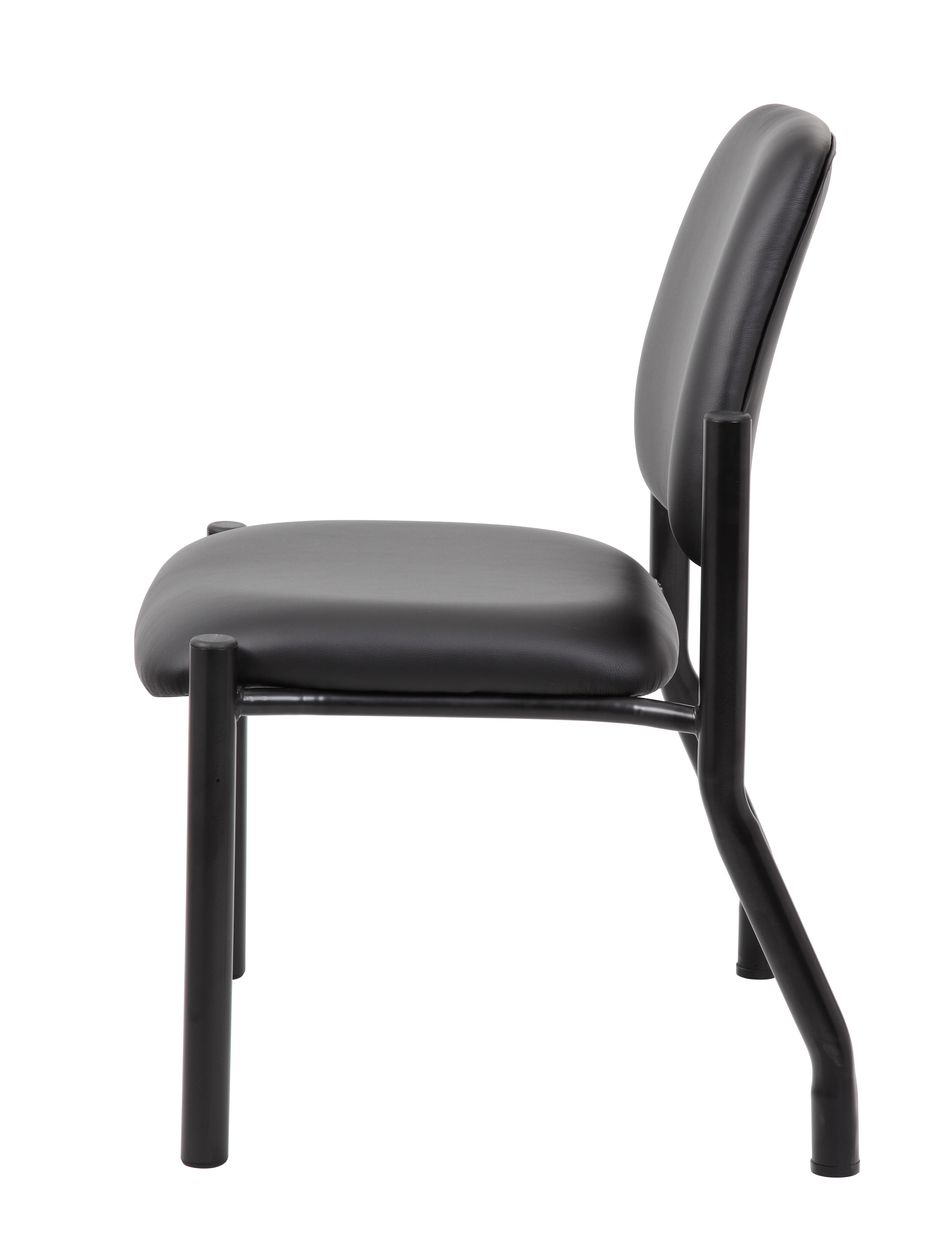 Boss Chair Mid Back Armless Guest Chair, 300 lb capacity, Antimicrobial Vinyl - Image 4