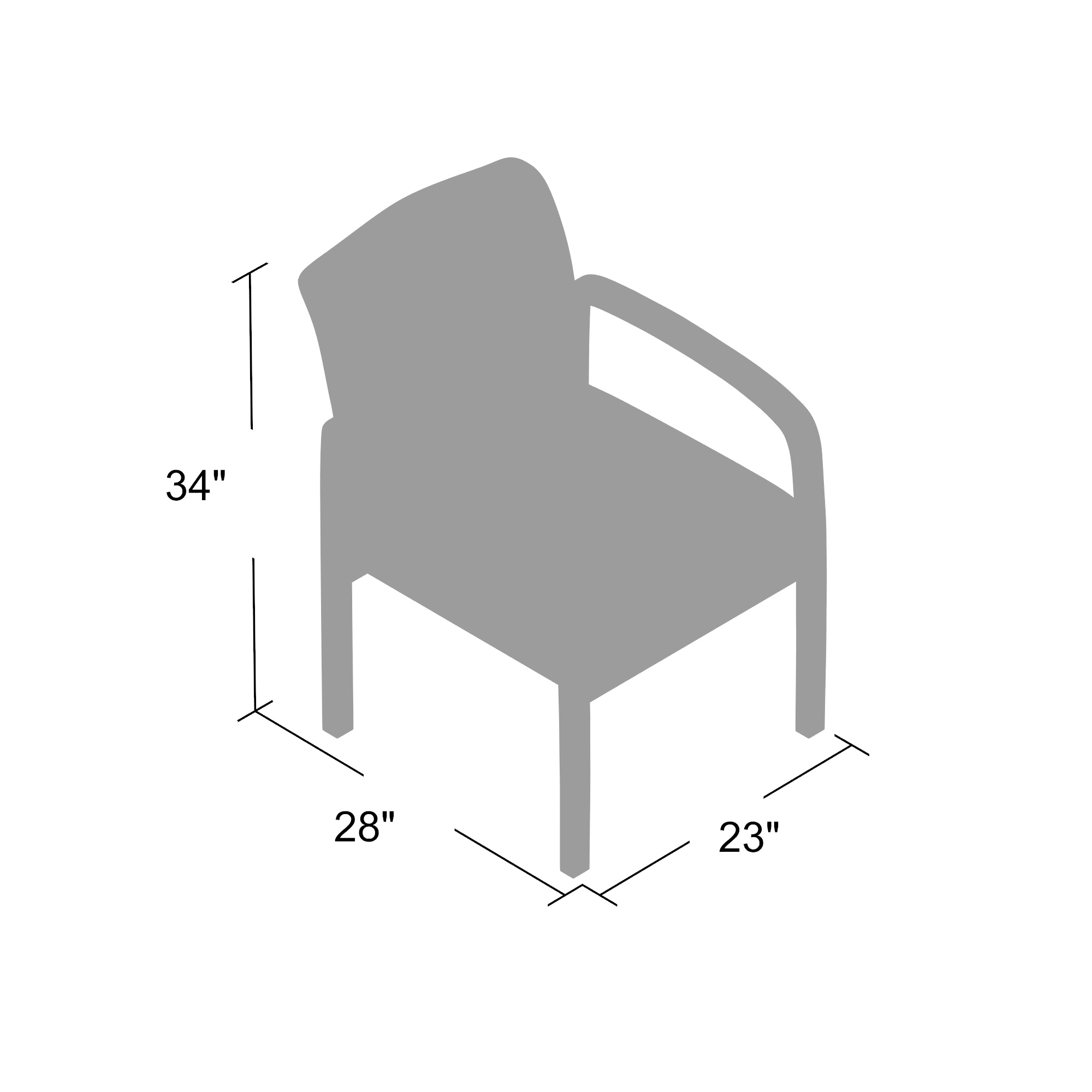 Boss NTR (No Tools Required) guest, accent or dining chair - Image 8