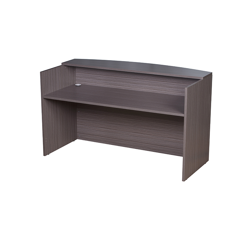 Boss Reception Desk, Driftwood