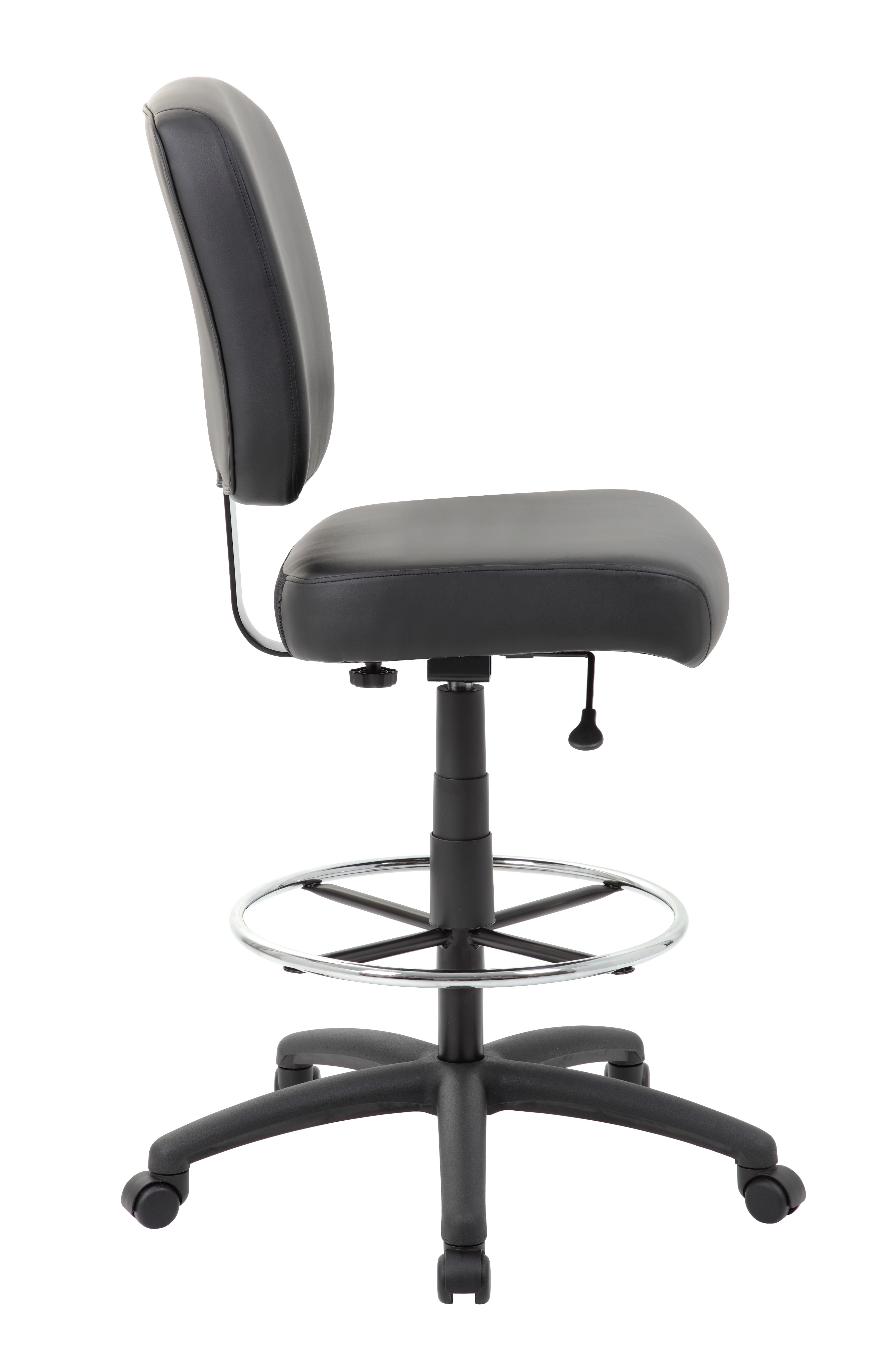 Boss 300 lb Heavy Duty Office Stool, Black - Image 3