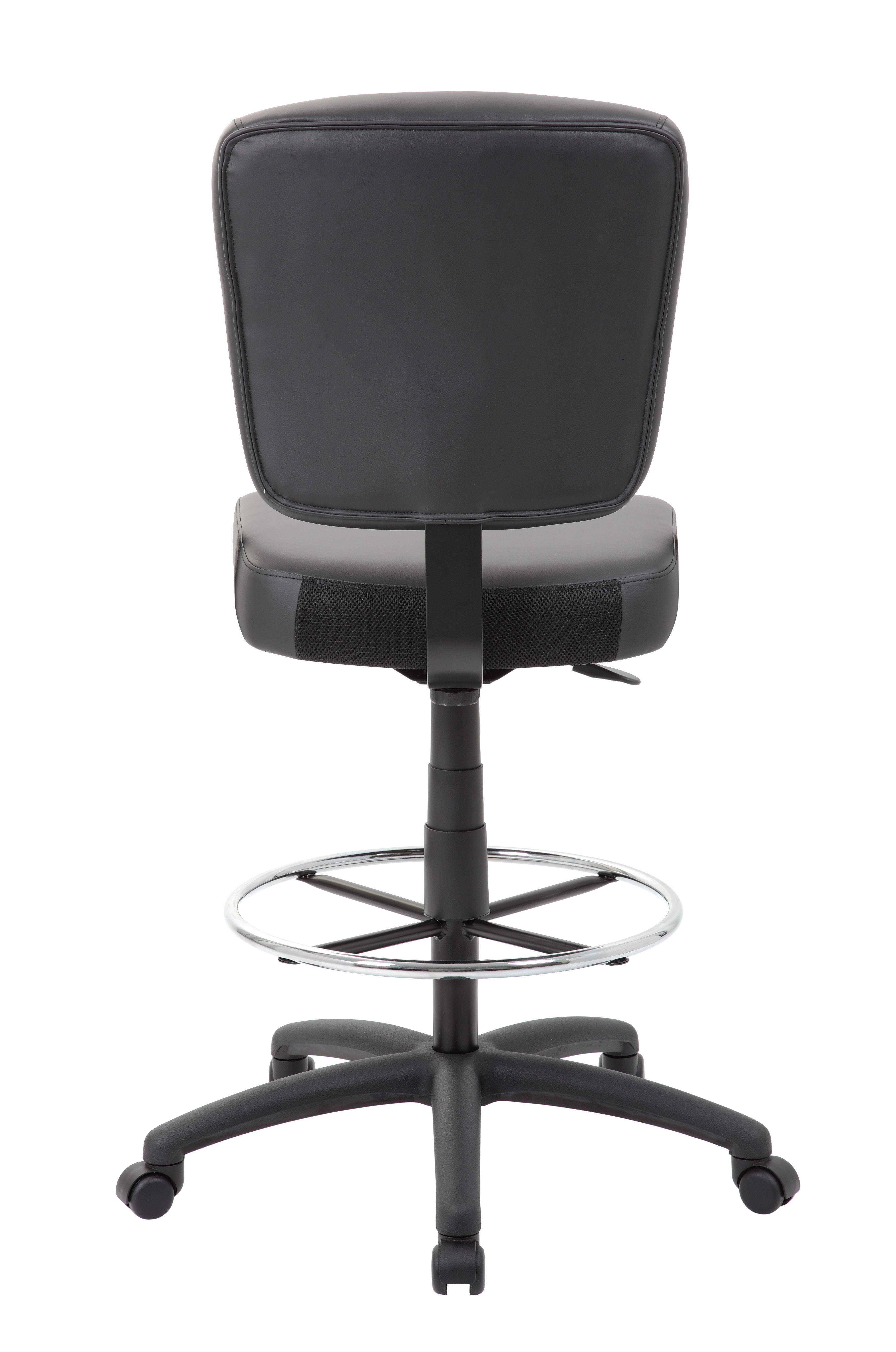 Boss 300 lb Heavy Duty Office Stool, Black - Image 4