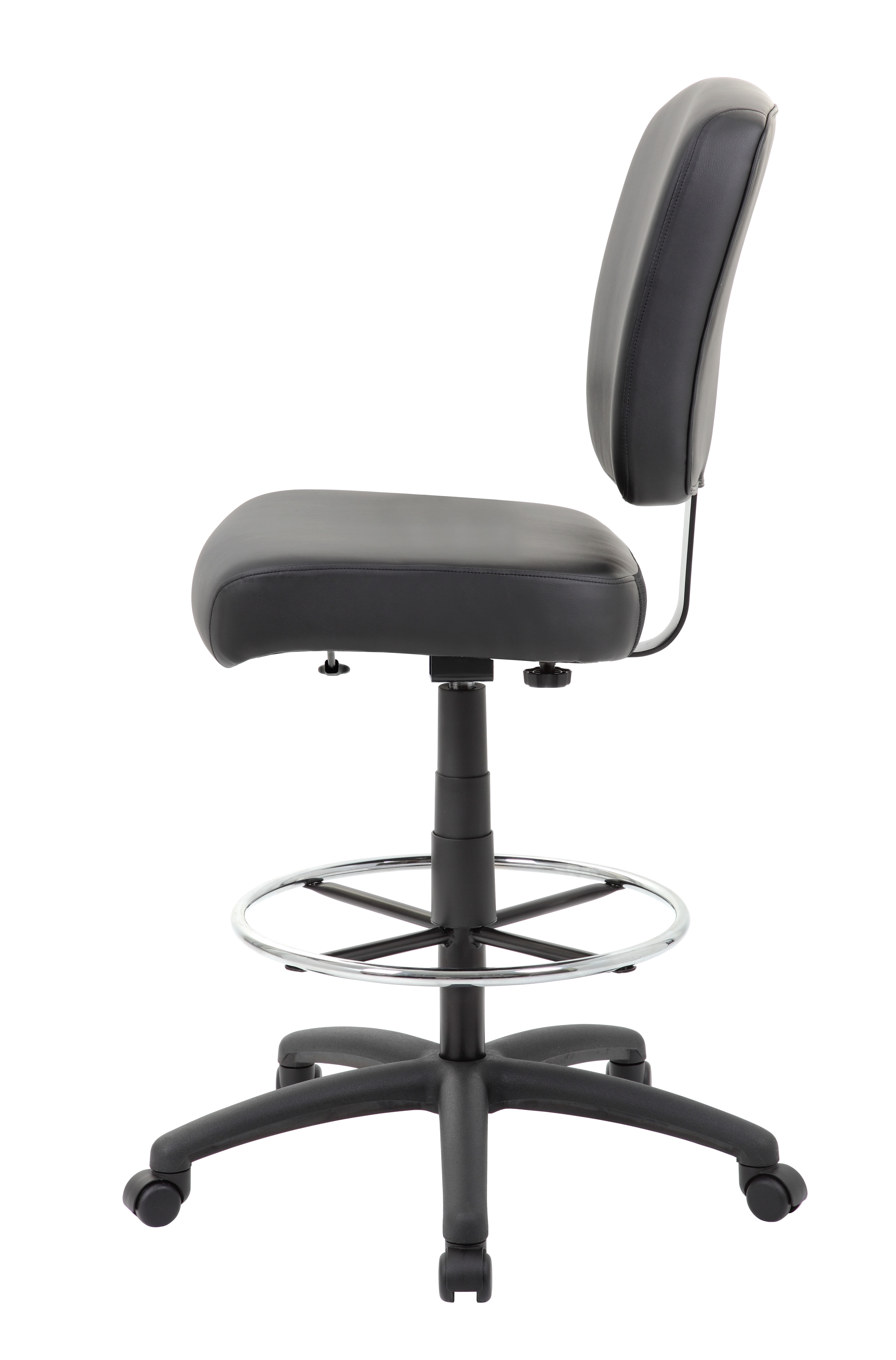 Boss 300 lb Heavy Duty Office Stool, Black - Image 5