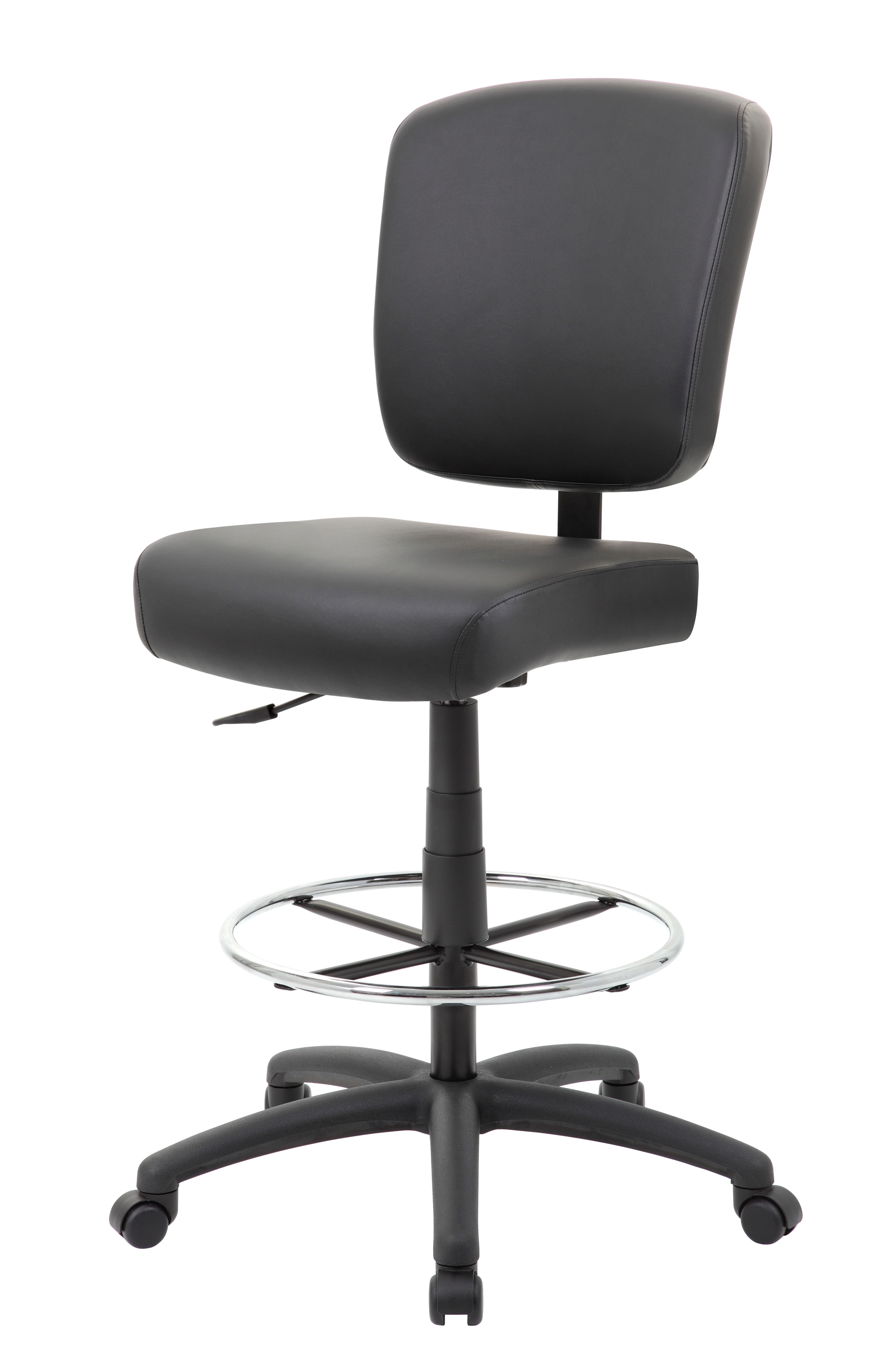Boss 300 lb Heavy Duty Office Stool, Black - Image 6