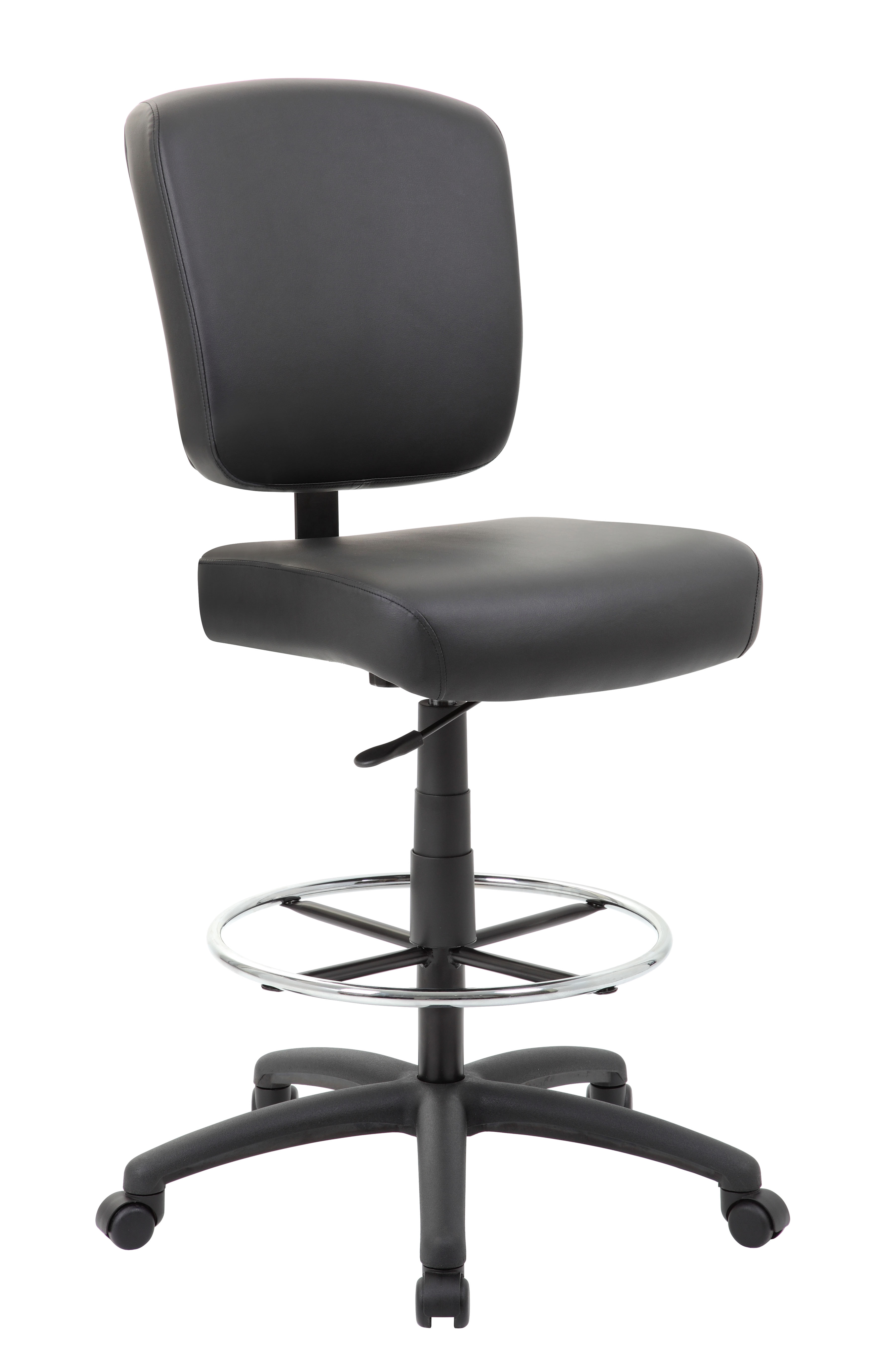 Boss 300 lb Heavy Duty Office Stool, Black - Image 7