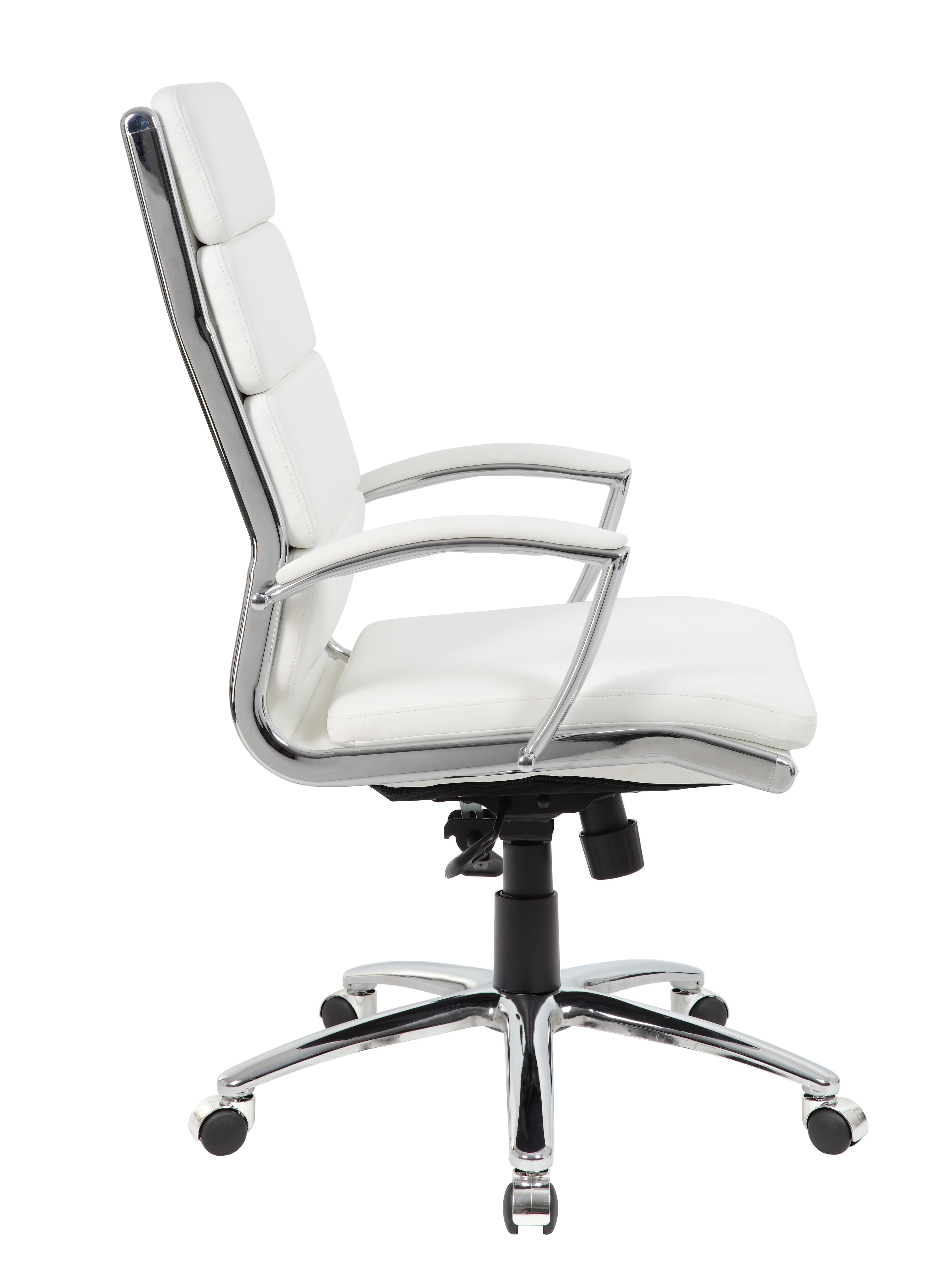 Boss Executive Caressoftplus Vinyl Chair with Metal Chrome Finish - Image 7