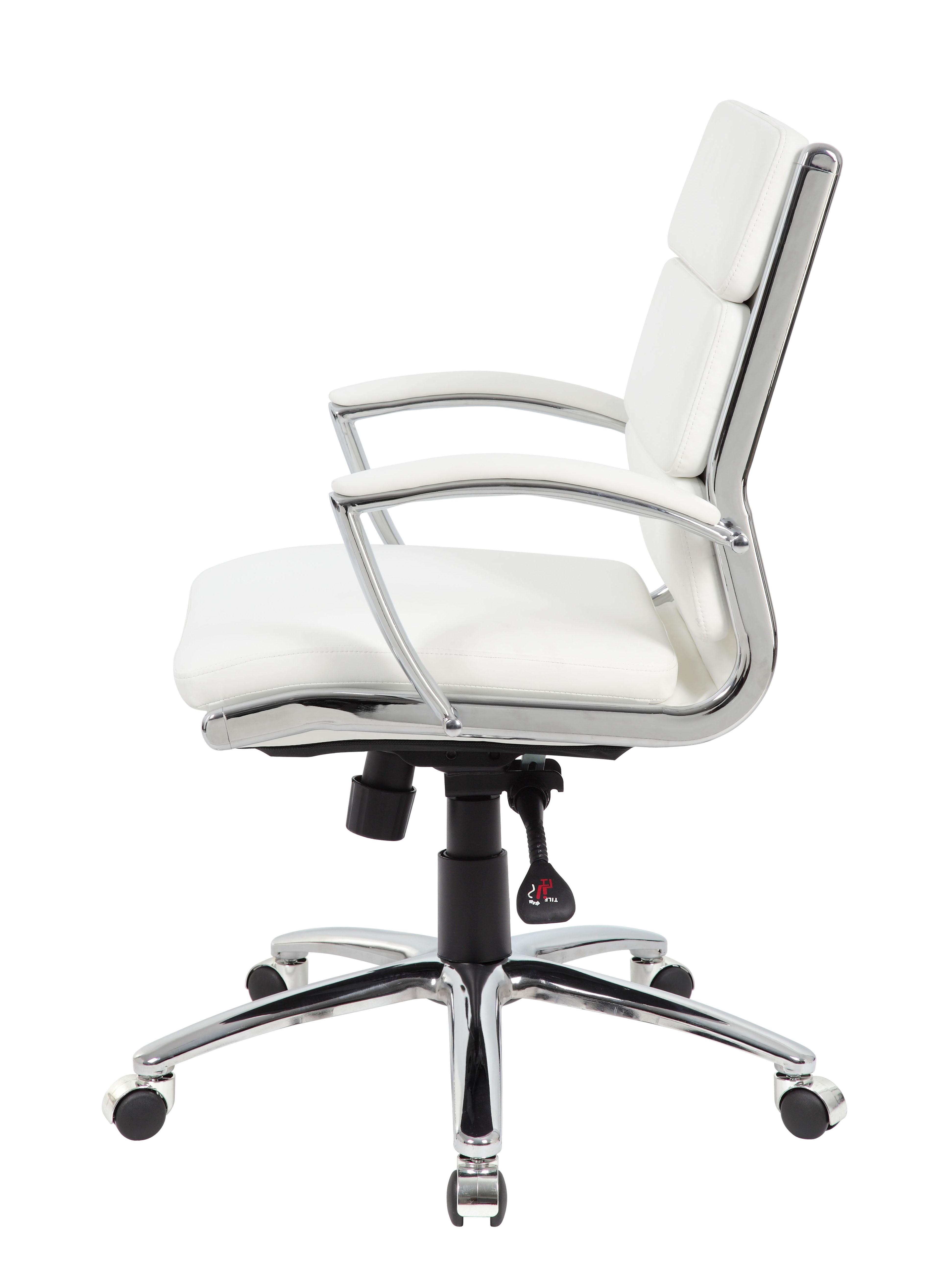 Boss Caressoftplus Vinyl Executive Mid-Back Chair - Image 7