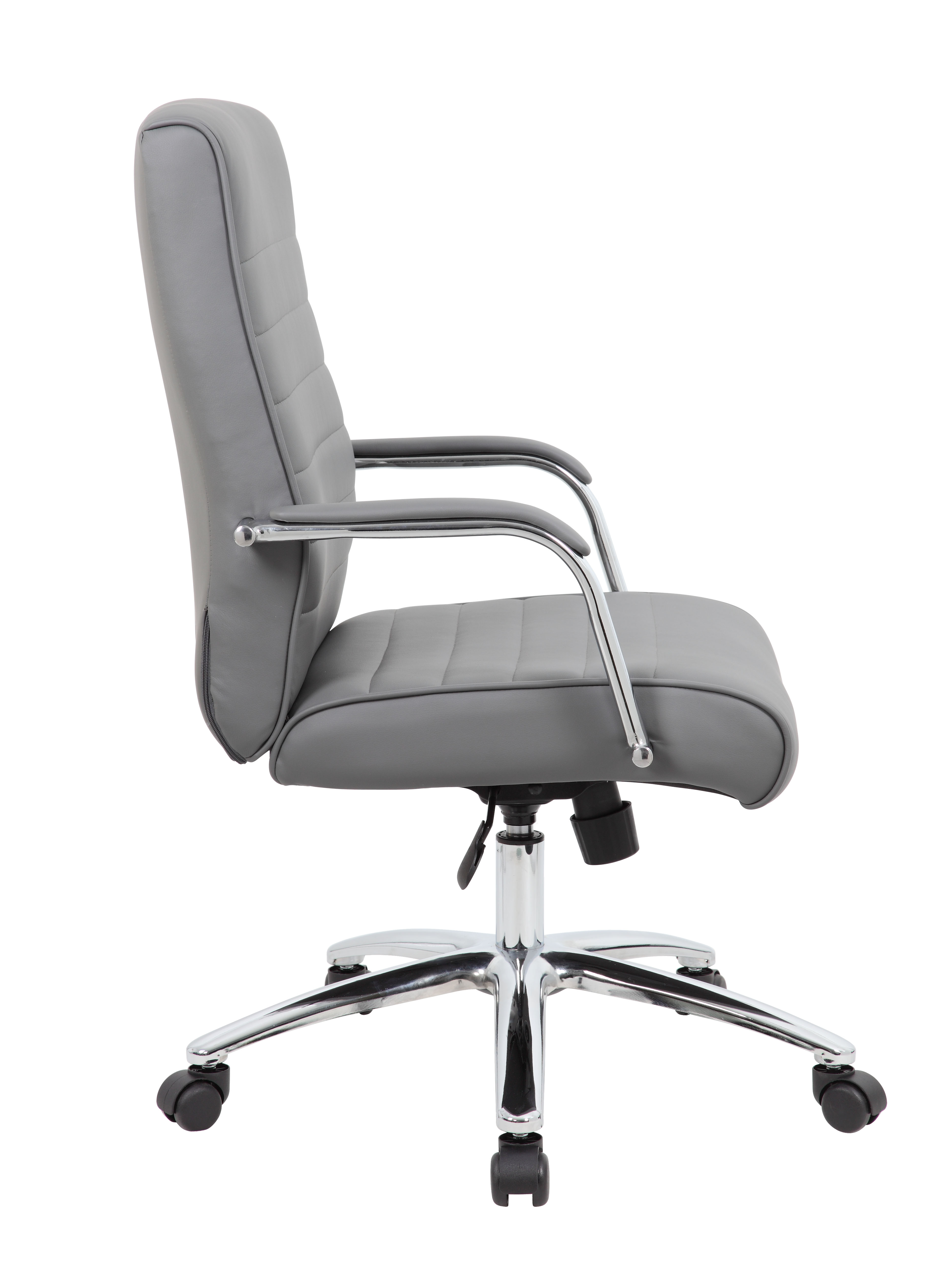 Boss Modern Executive Conference Chair-Ribbed Grey - Image 4