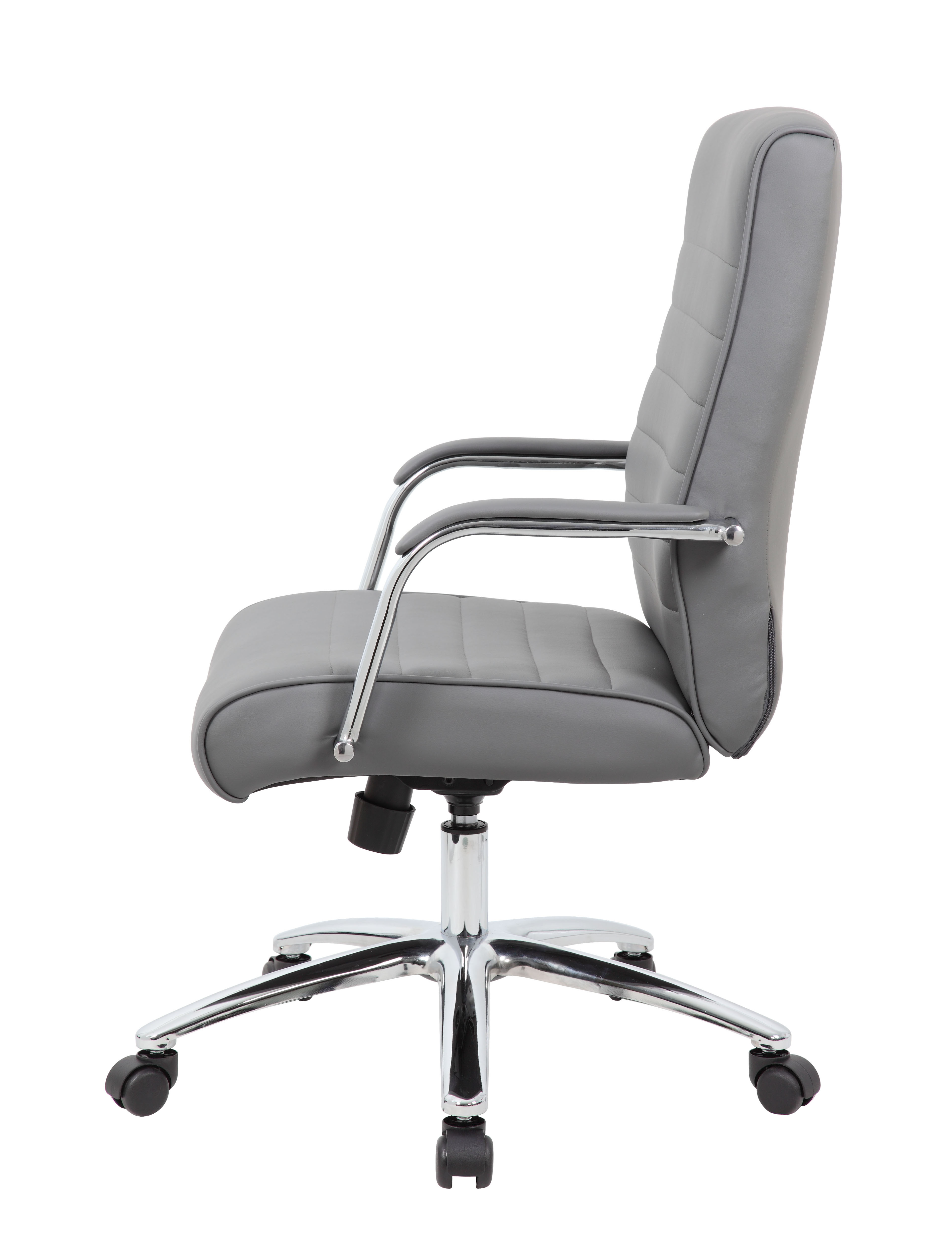 Boss Modern Executive Conference Chair-Ribbed Grey - Image 6