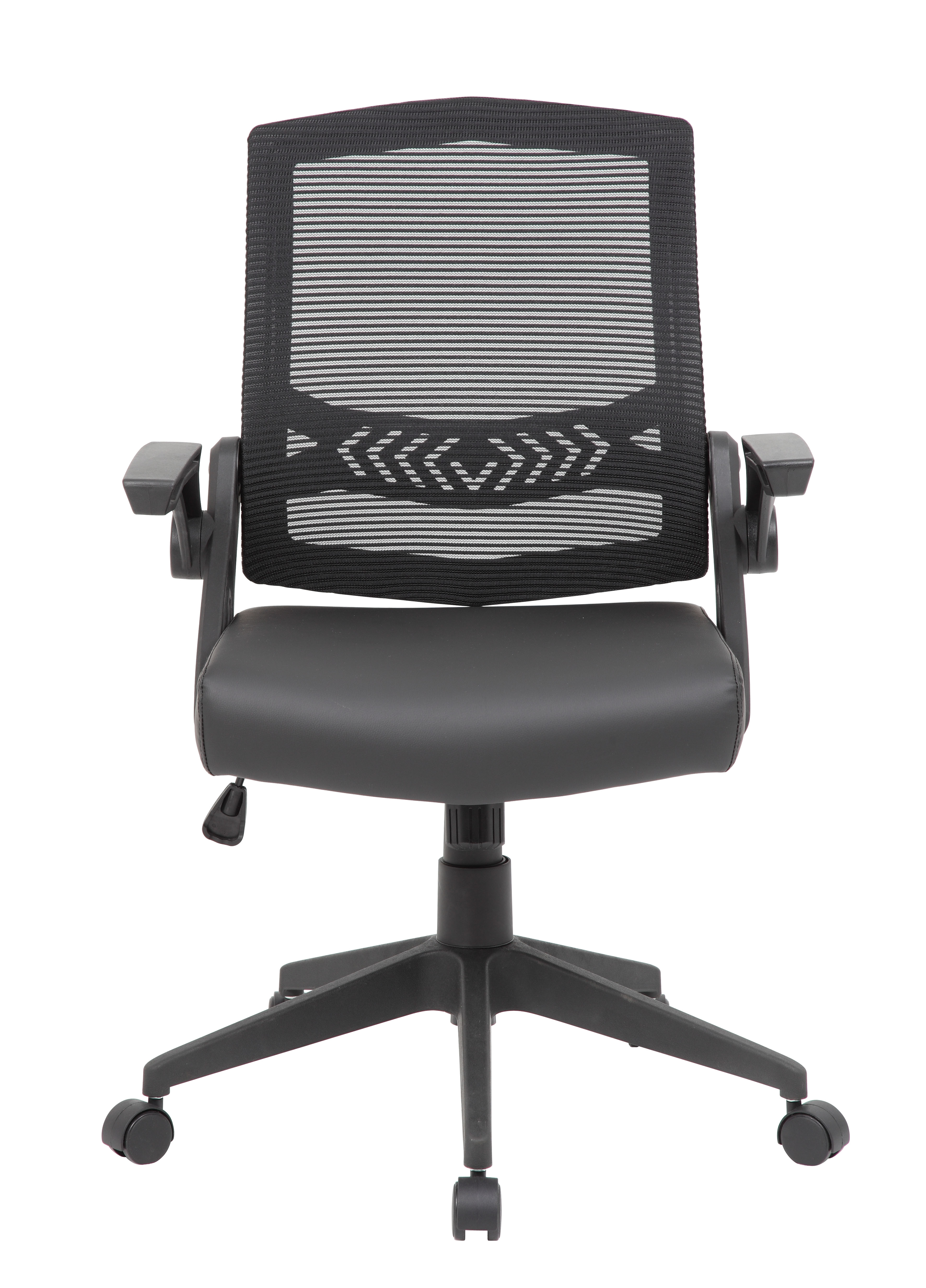 Boss NTR Black Flip Arm Mesh Task Chair - Image 3