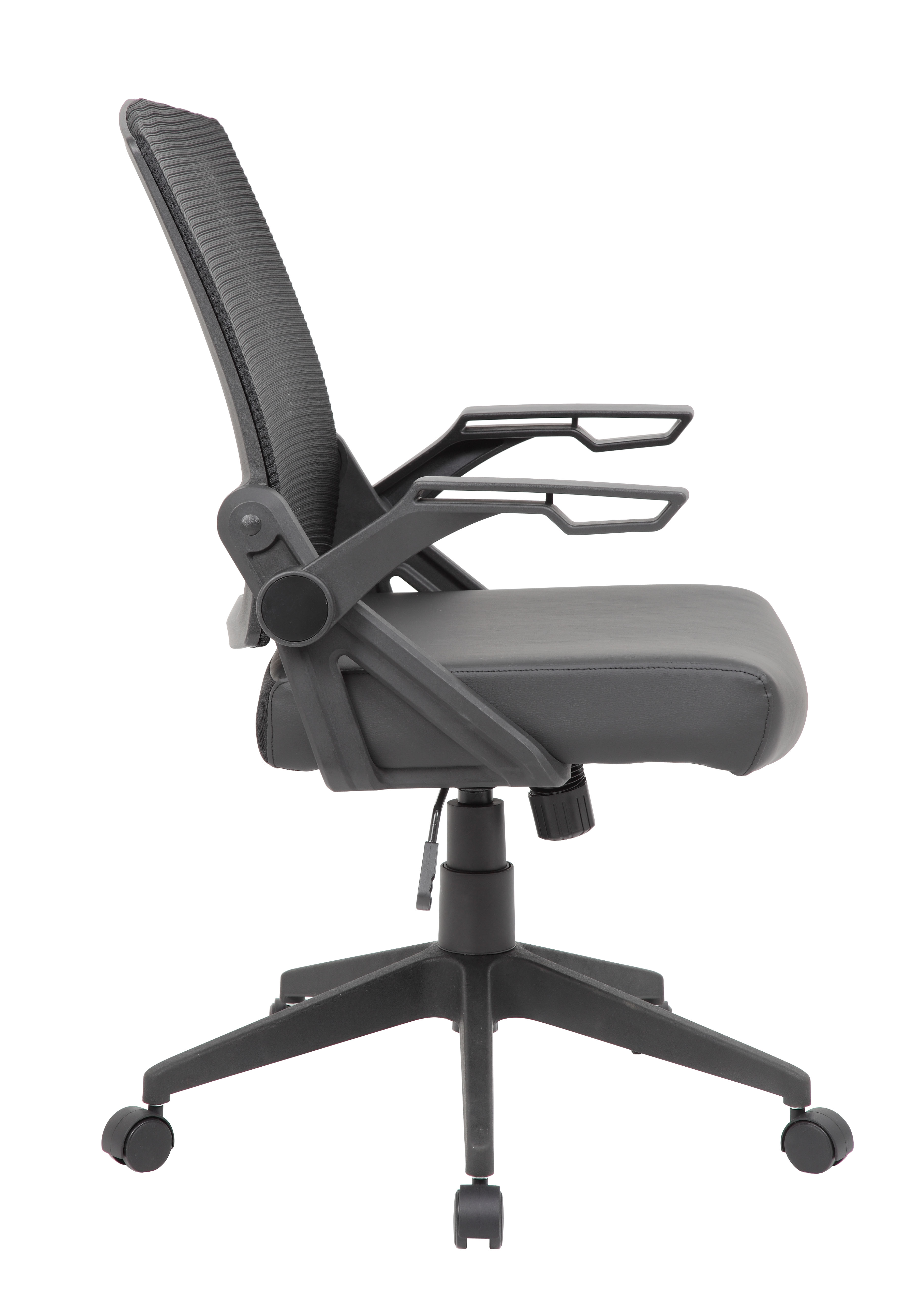 Boss NTR Black Flip Arm Mesh Task Chair - Image 4