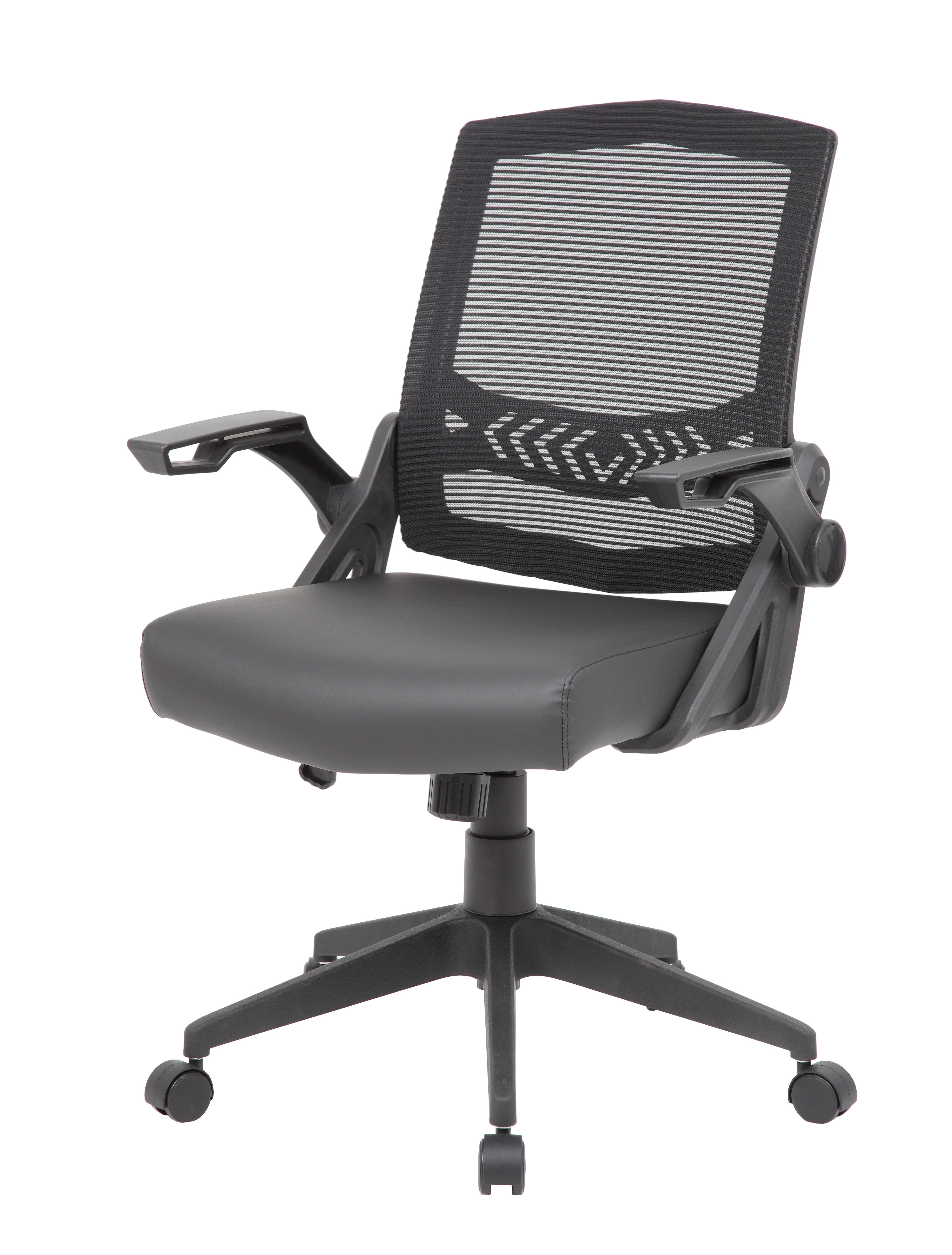 Boss NTR Black Flip Arm Mesh Task Chair - Image 7