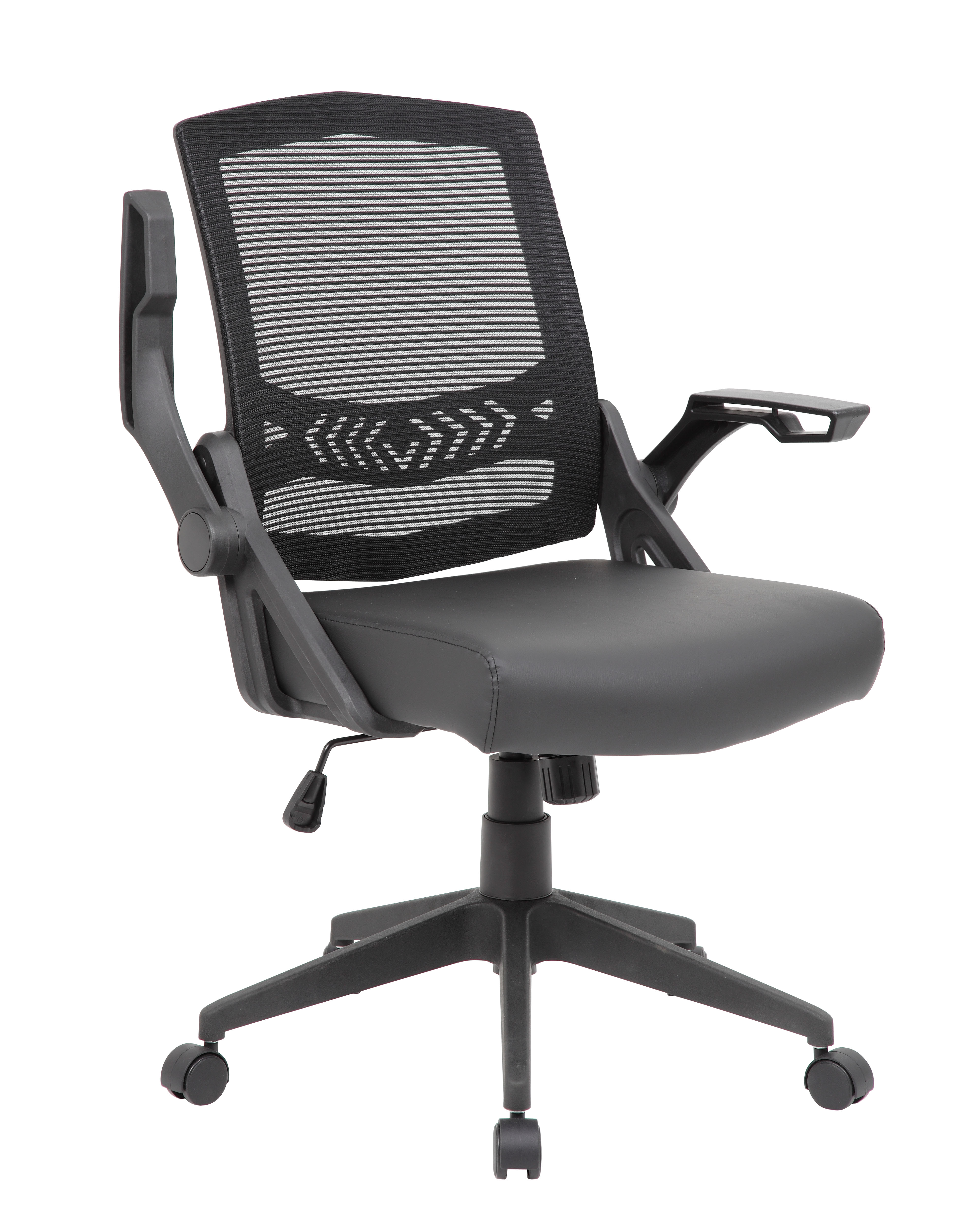 Boss NTR Black Flip Arm Mesh Task Chair - Image 11