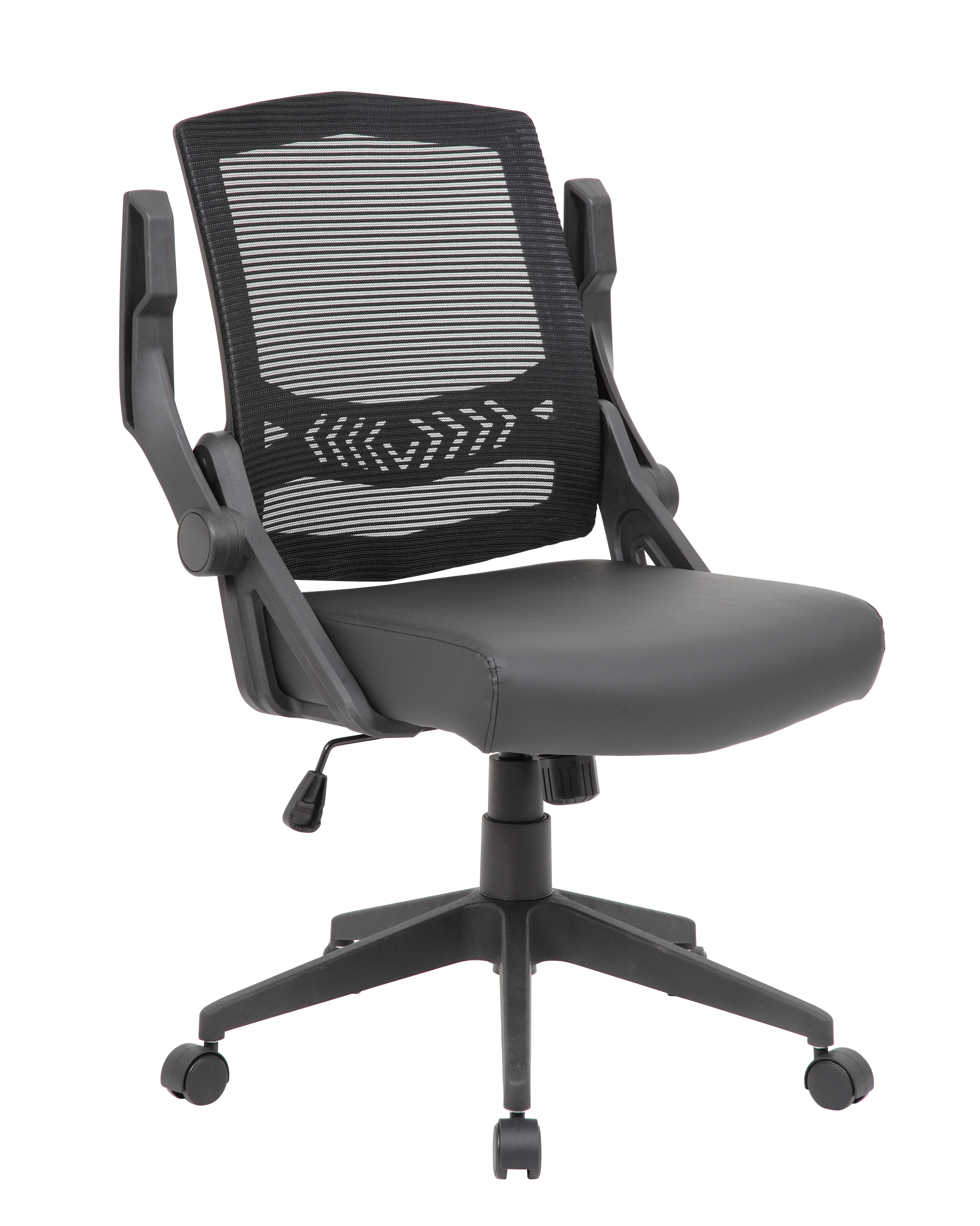 Boss NTR Black Flip Arm Mesh Task Chair - Image 12
