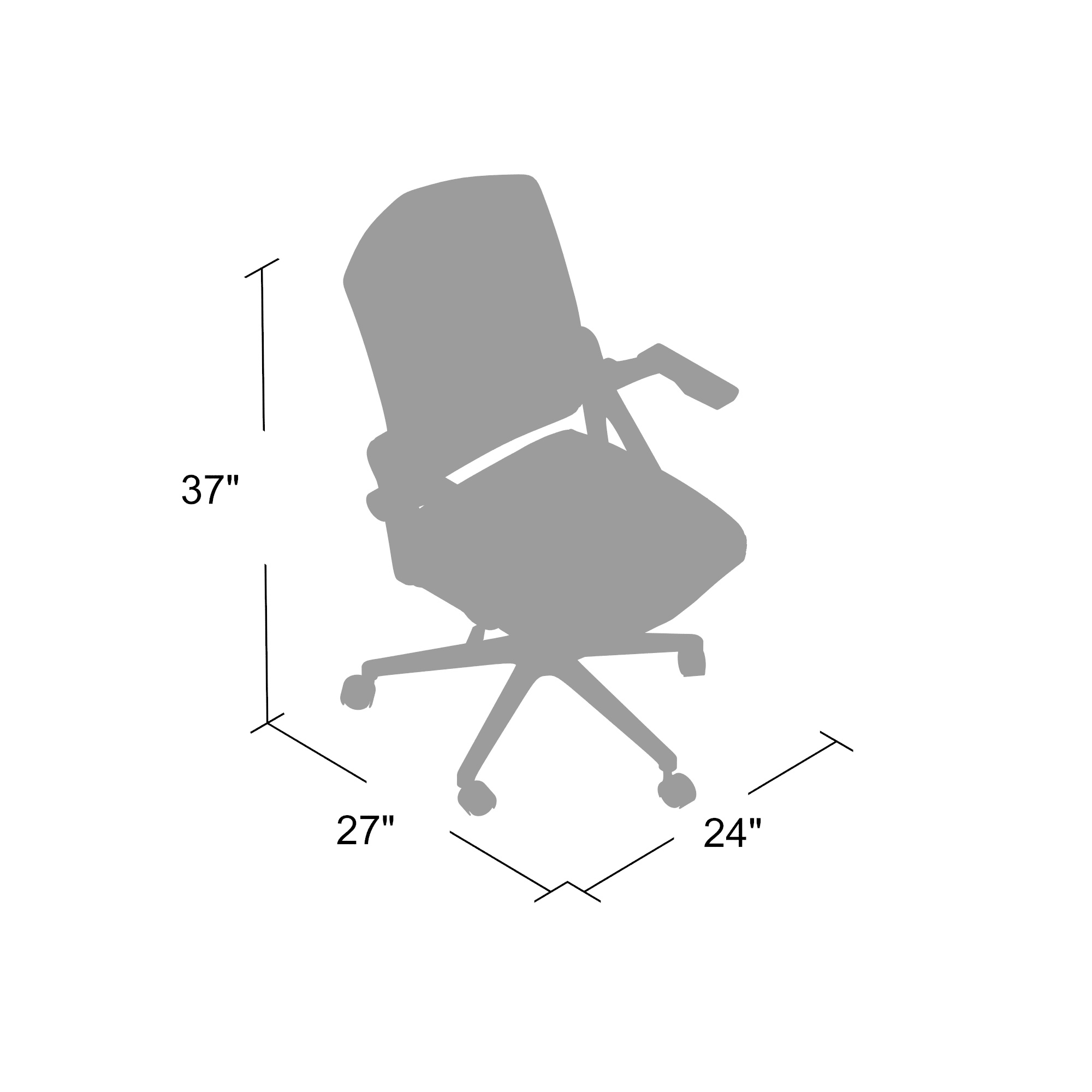 Boss NTR Black Flip Arm Mesh Task Chair - Image 13