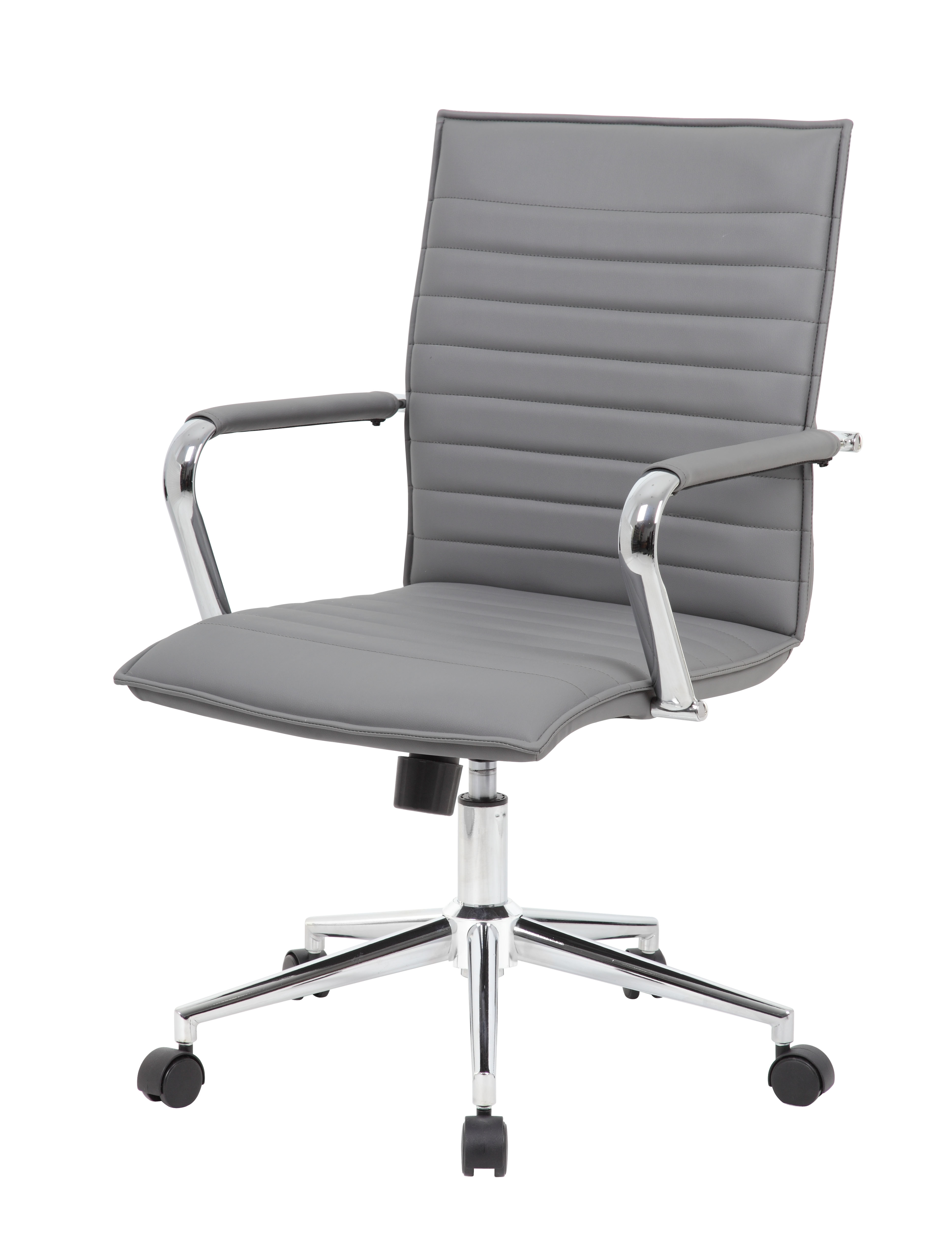 Boss Hospitality Task Chair with Fixed Chrome Arms - Image 3