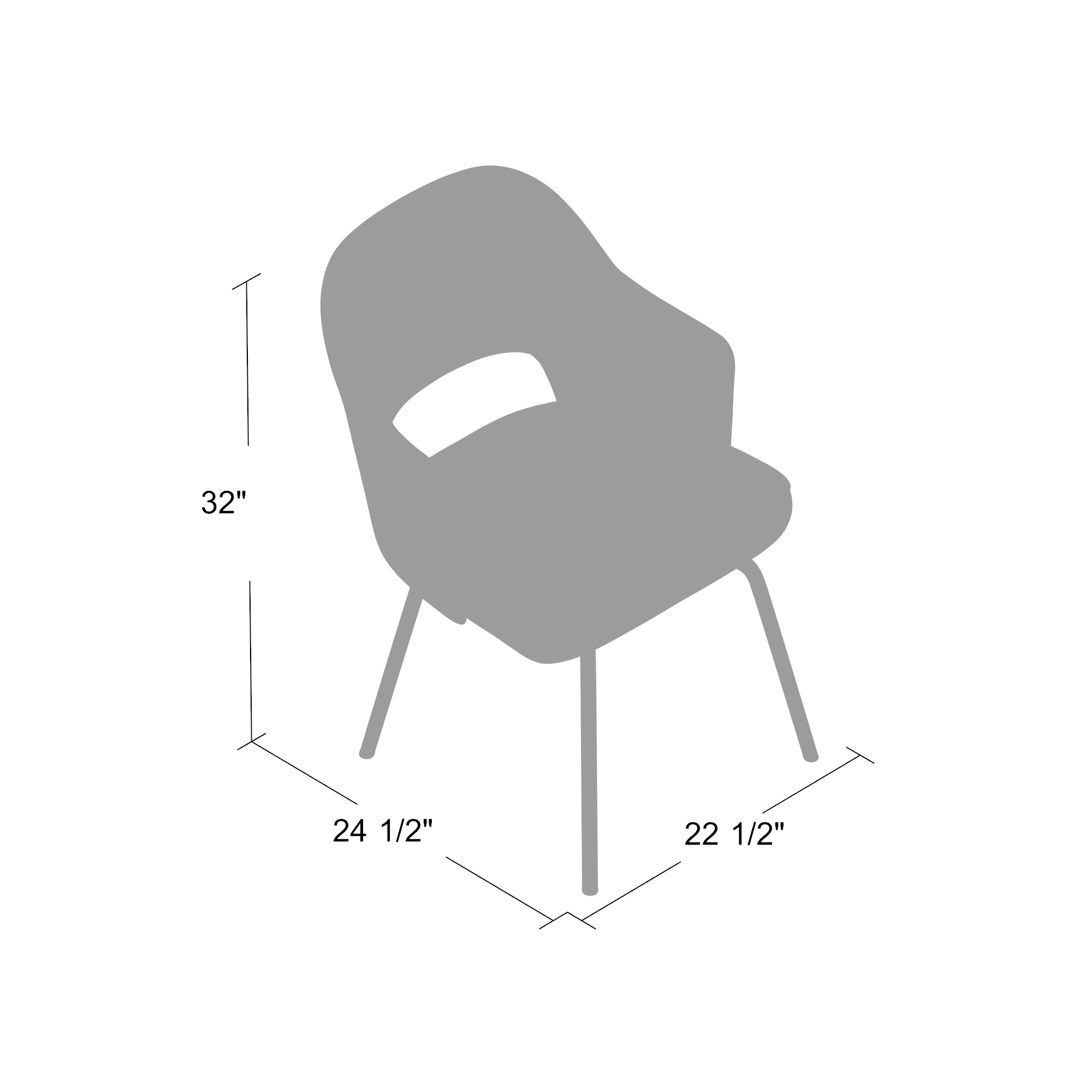Boss Granite Linen Guest Chair - Image 2