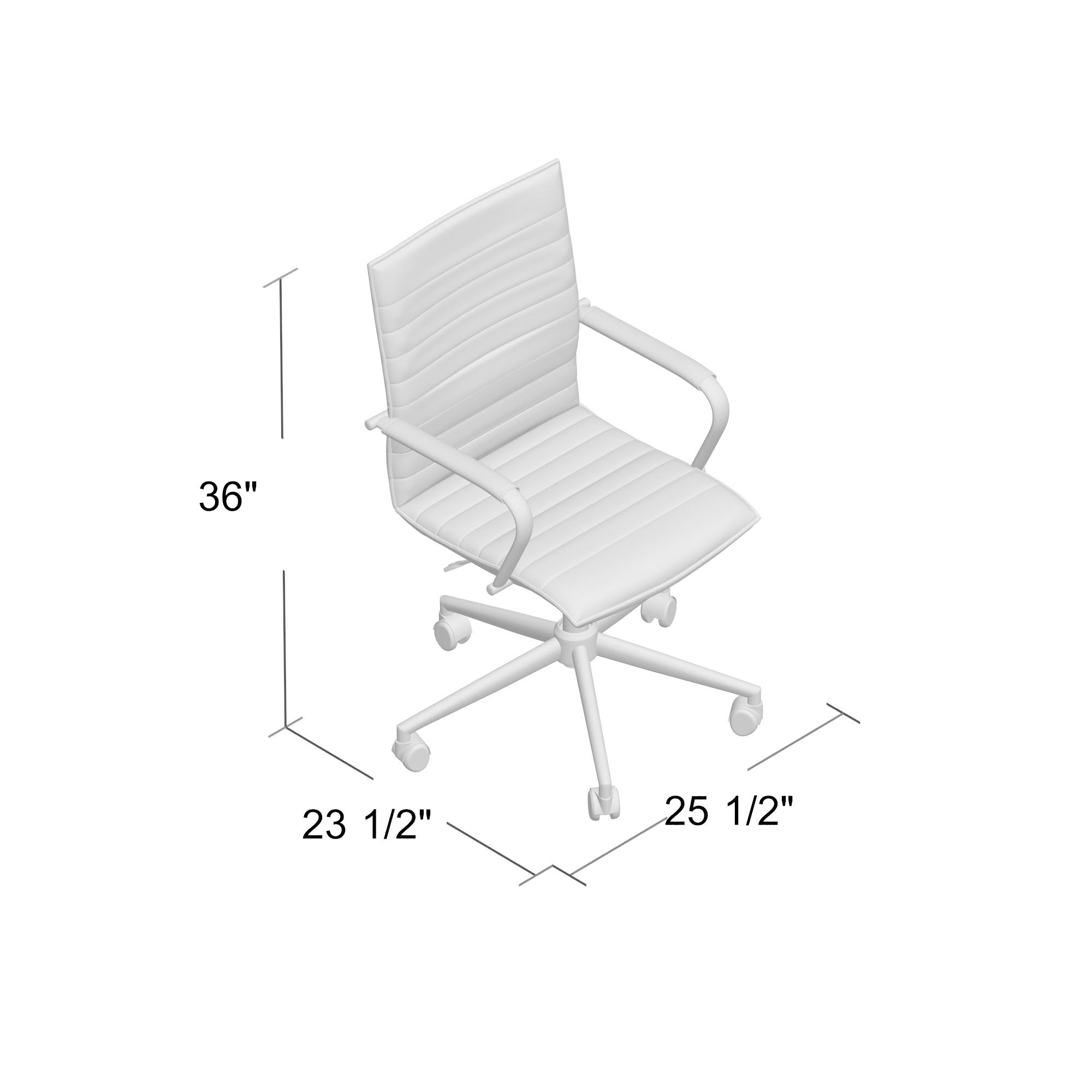 Boss Hospitality Task Chair with Fixed Chrome Arms - Image 8