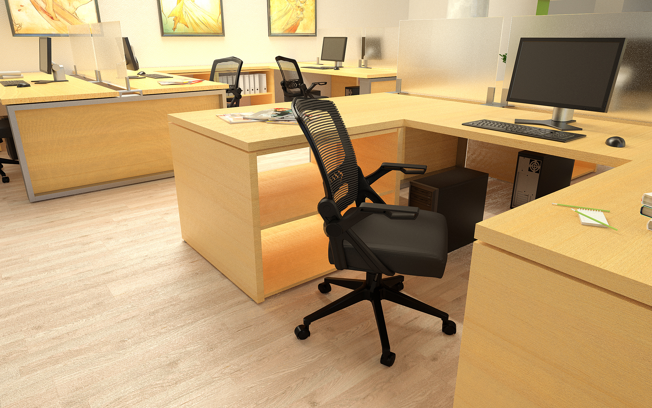 Boss NTR Black Flip Arm Mesh Task Chair - Image 14
