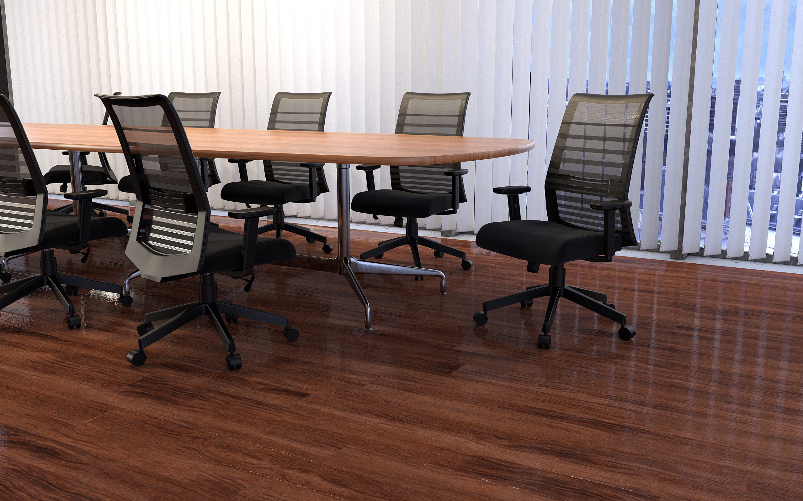 Boss Horizontal Mesh Back Task Chair,  Synchro-Tilt Mechanism - Image 10
