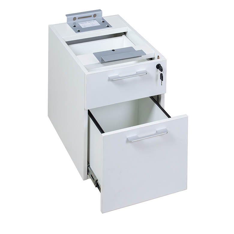Boss Simple System Hanging Pedestal-3/4 Box/File , White - Image 2