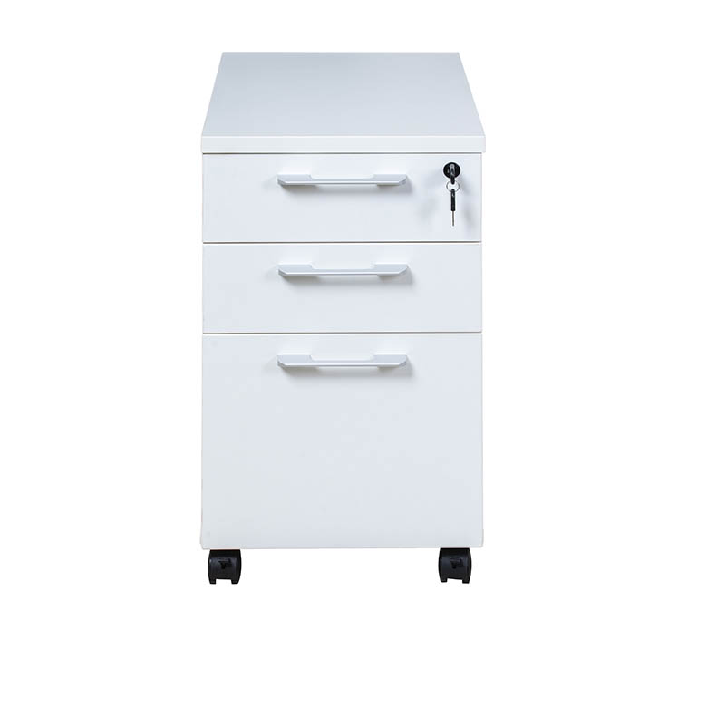 Boss Simple System Mobile Pedestal Box/Box/File, White - Image 2