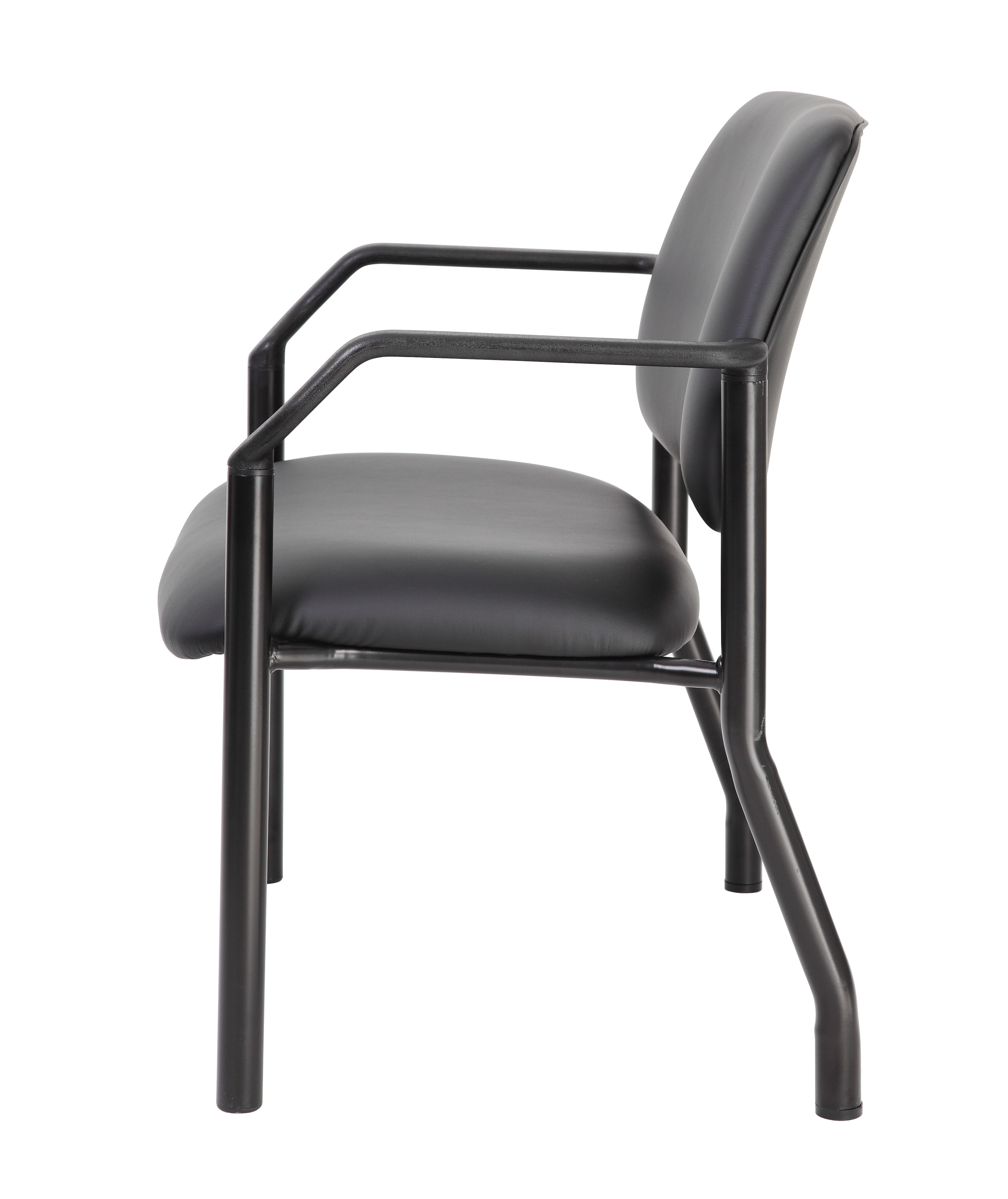 Boss Chair Mid Back Guest Chair, 500 lb capacity, Antimicrobial Vinyl - Image 3