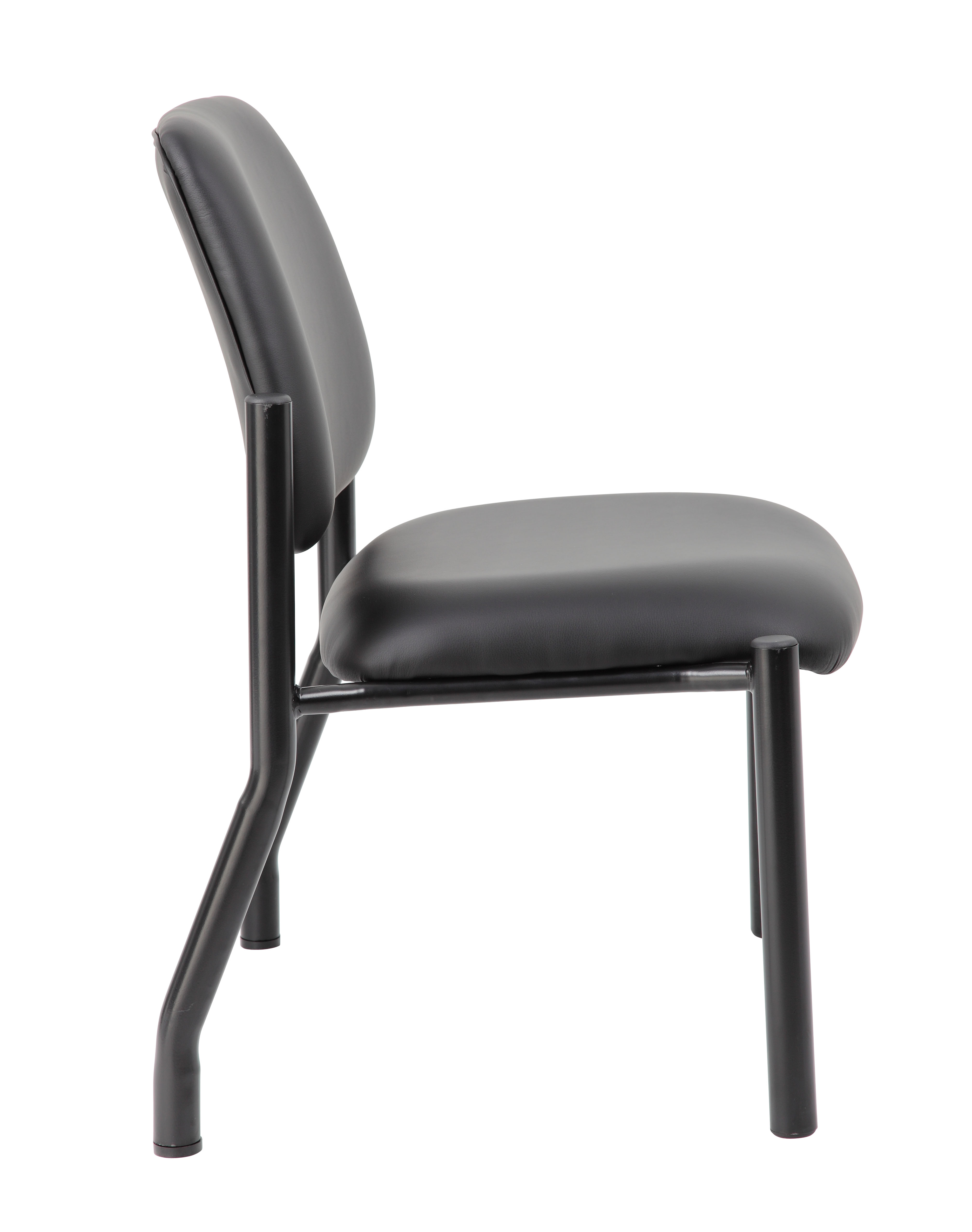 Boss Chair Mid Back Armless Guest Chair, 400 lb capacity, Antimicrobial Vinyl - Image 5