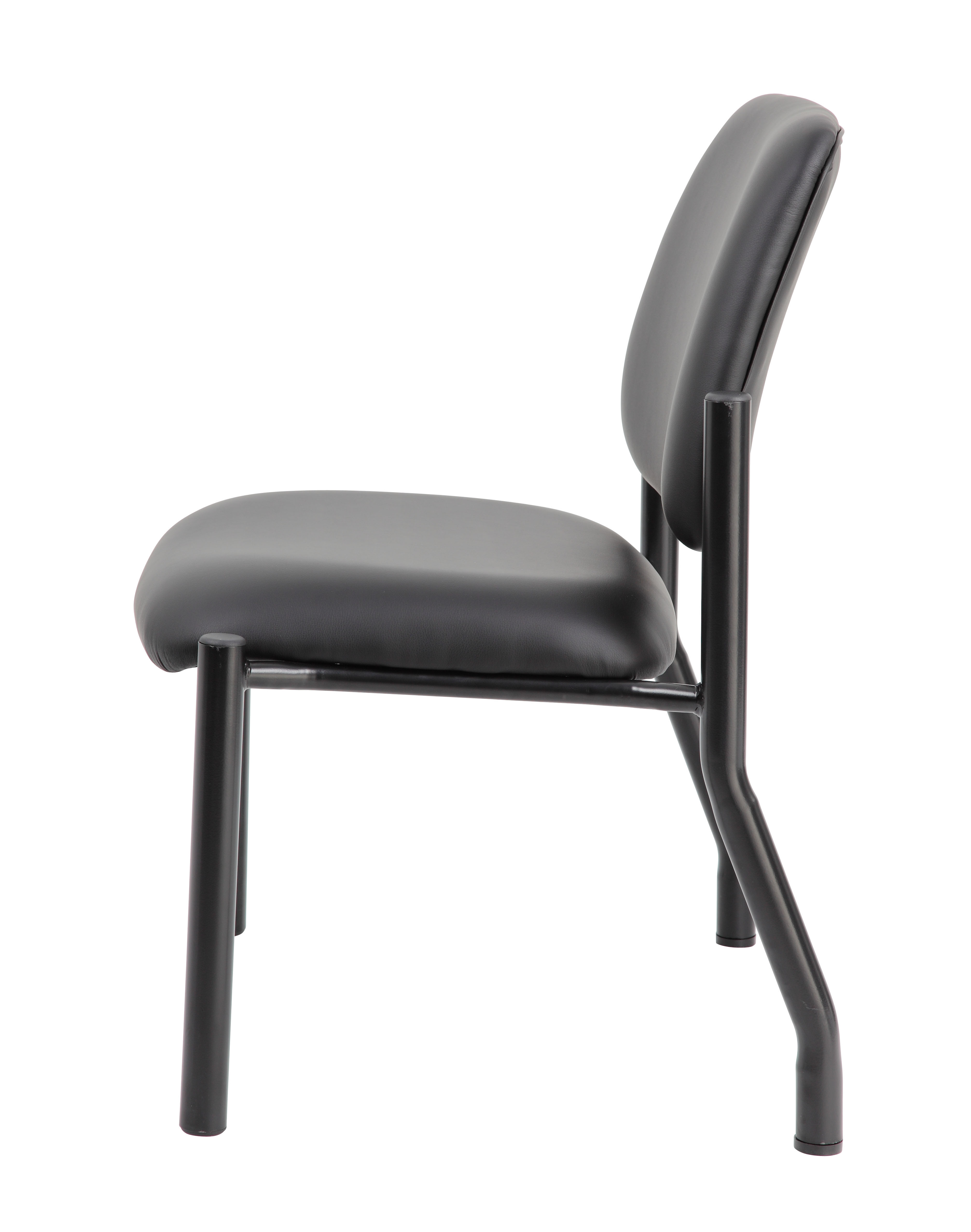 Boss Chair Mid Back Armless Guest Chair, 400 lb capacity, Antimicrobial Vinyl - Image 7