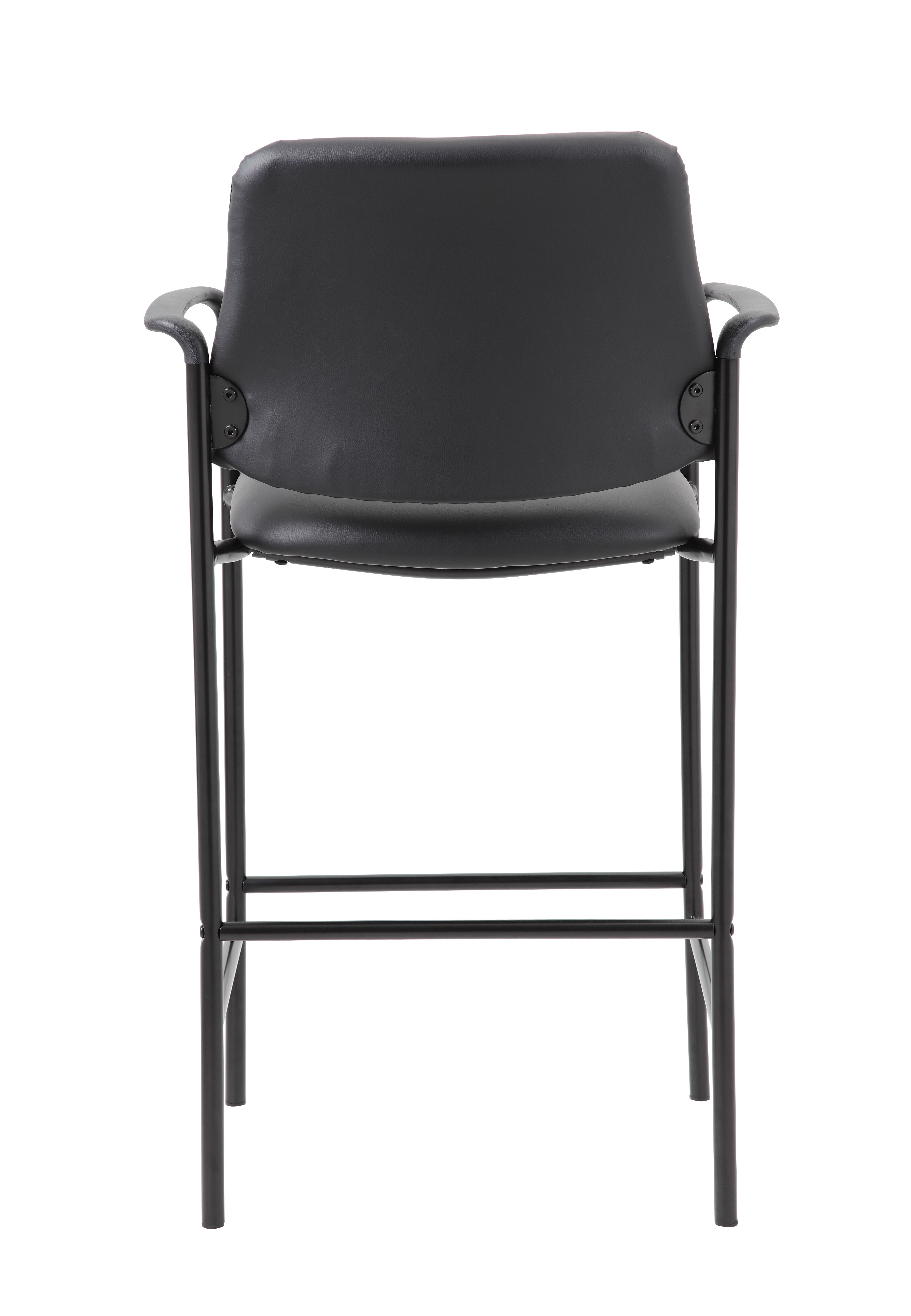 Boss Contemporary Cafe Height Stool In Black Caressoft Vinyl - Image 7