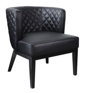 Boss Ava Quilted guest, accent or dining chair - Black