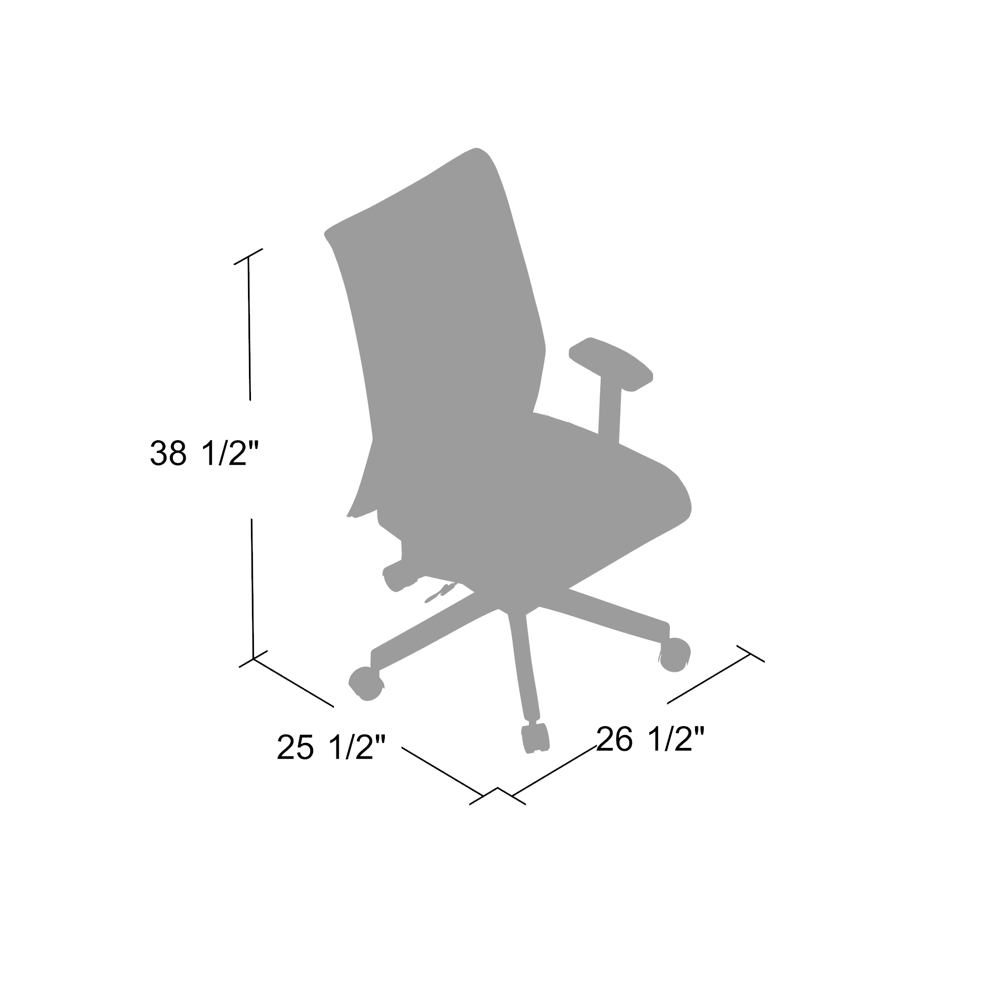 Boss Horizontal Mesh Back + Antimicrobial Seat Task Chair - Image 3