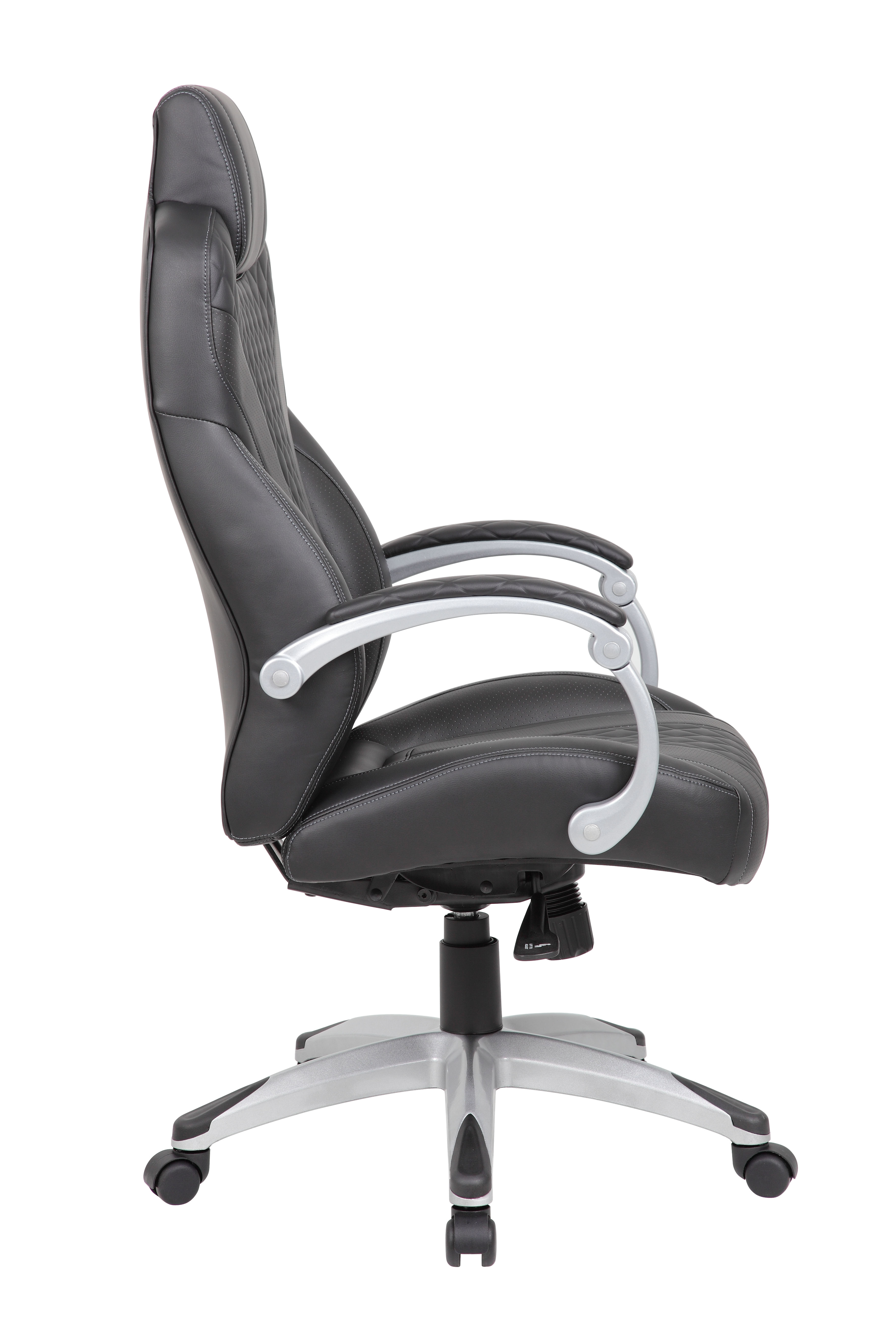 Boss Bentley Hinged Arm Executive Chair With Synchro-Tilt, Black - Image 3