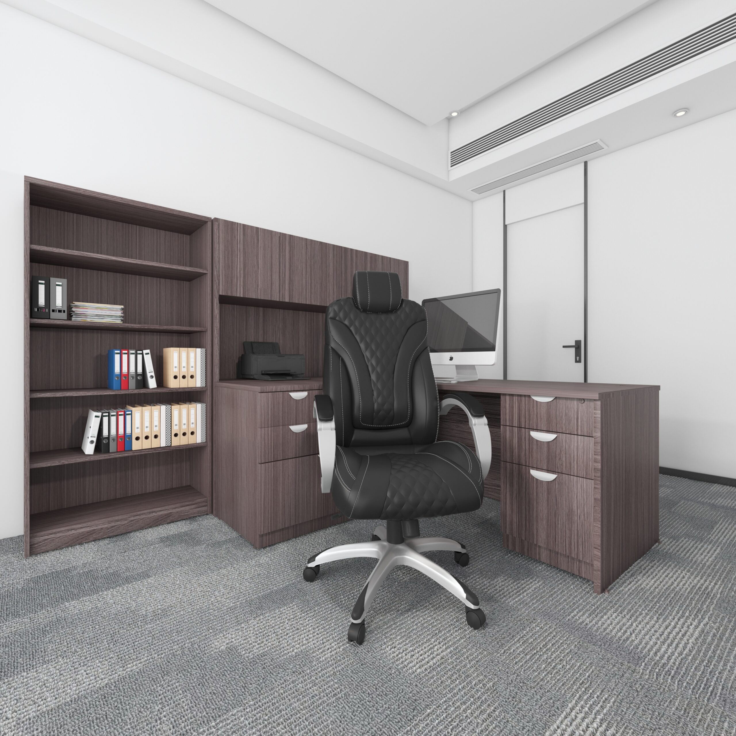 Boss Bentley Hinged Arm Executive Chair With Synchro-Tilt, Black - Image 8