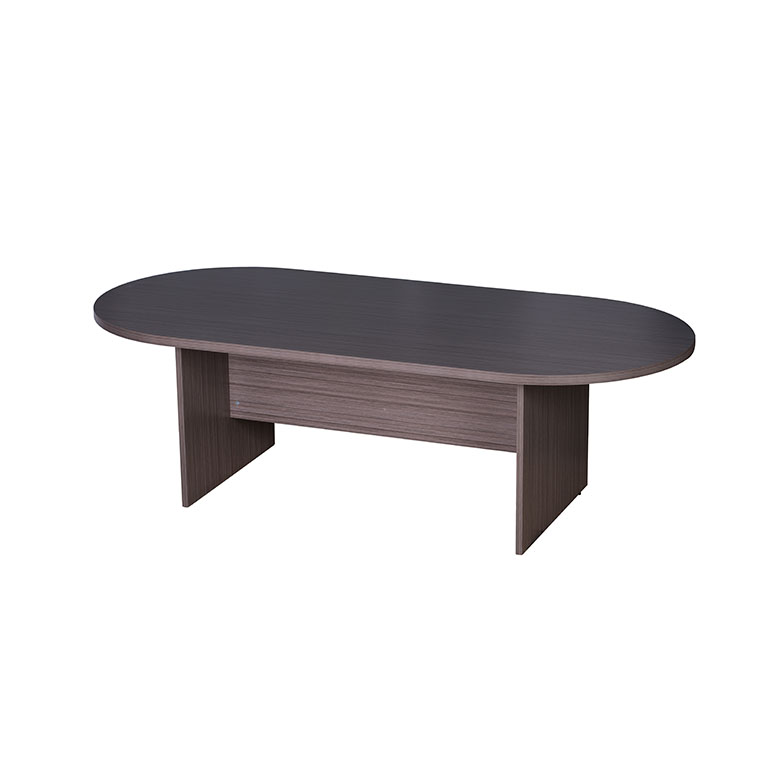 Boss 71W X 35D Race Track Conference Table, Driftwood