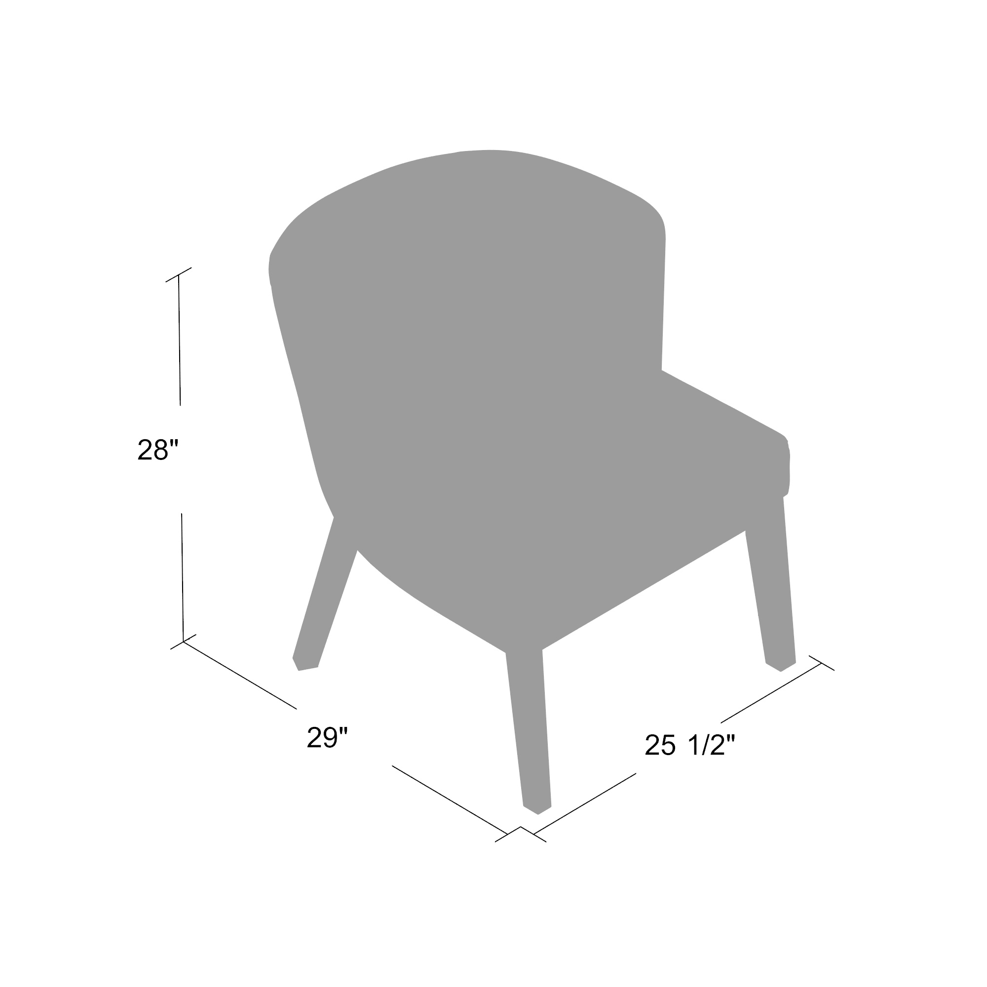 Boss Ava guest, accent or dining chair - Black - Image 5