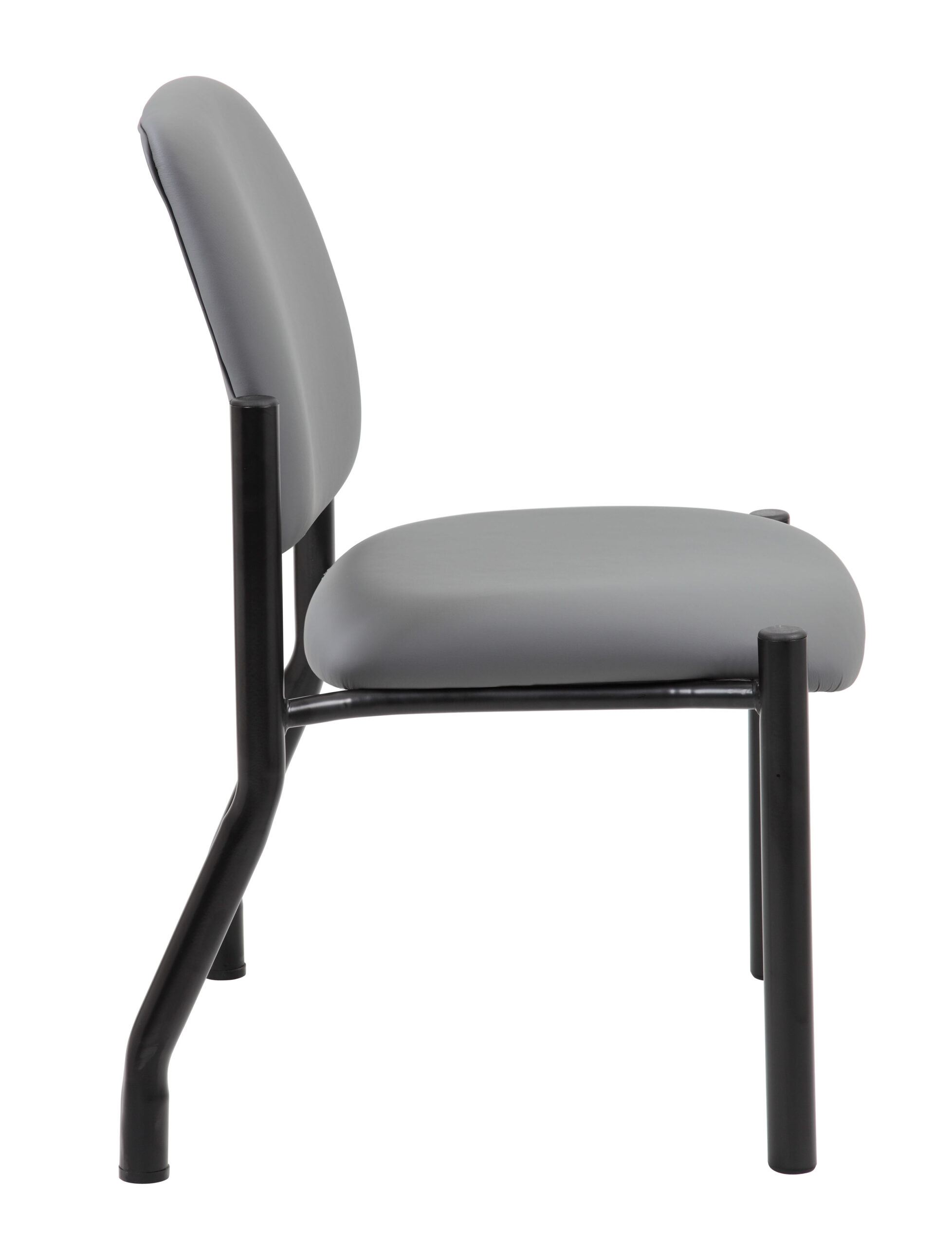 Boss Chair Mid Back Armless Guest Chair, 300 lb capacity, Antimicrobial Vinyl - Image 5