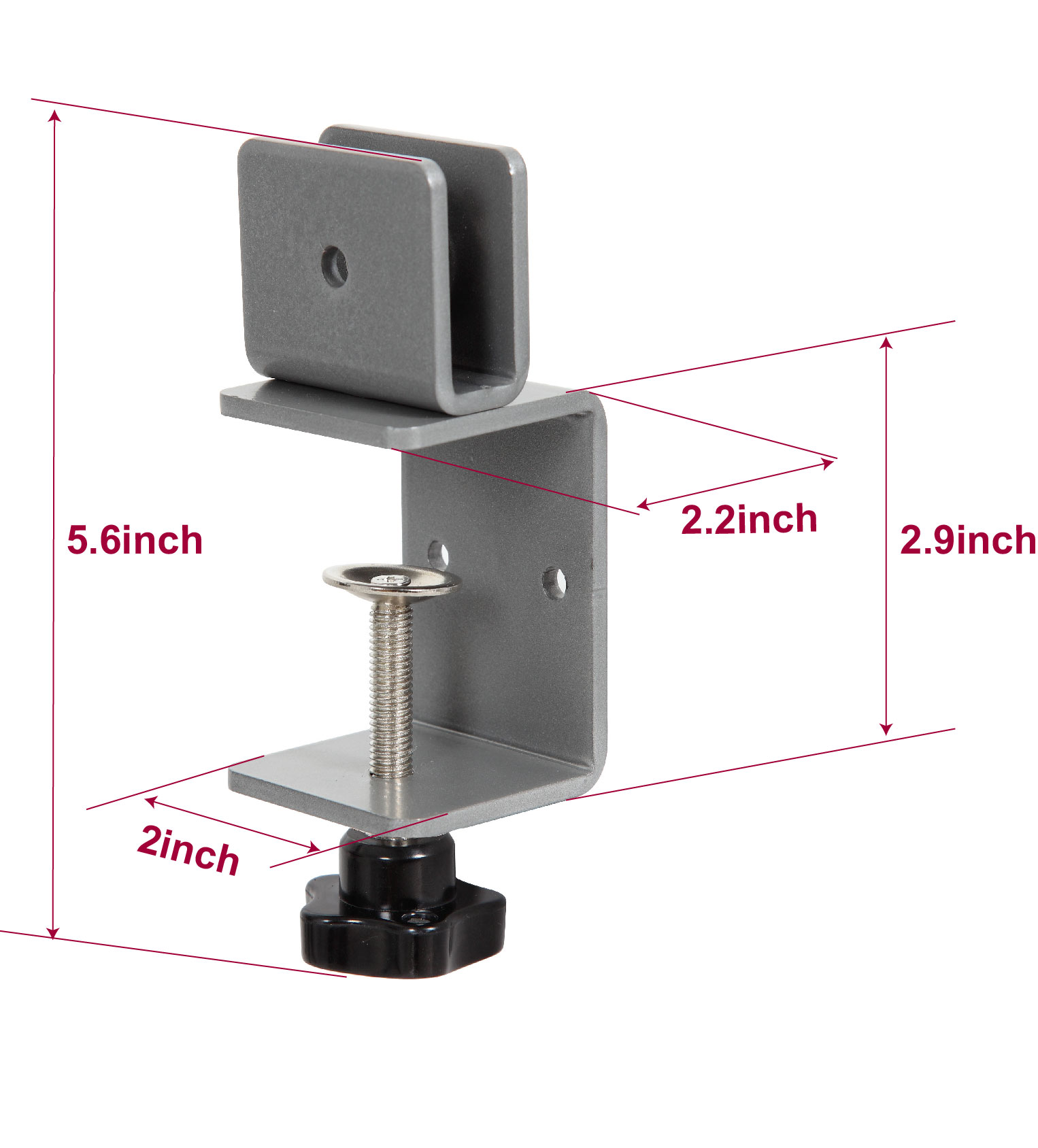 Boss Bracket/Hardware For Plexiglass Panel (Side Mounting)(1 set/2 pieces) - Image 2