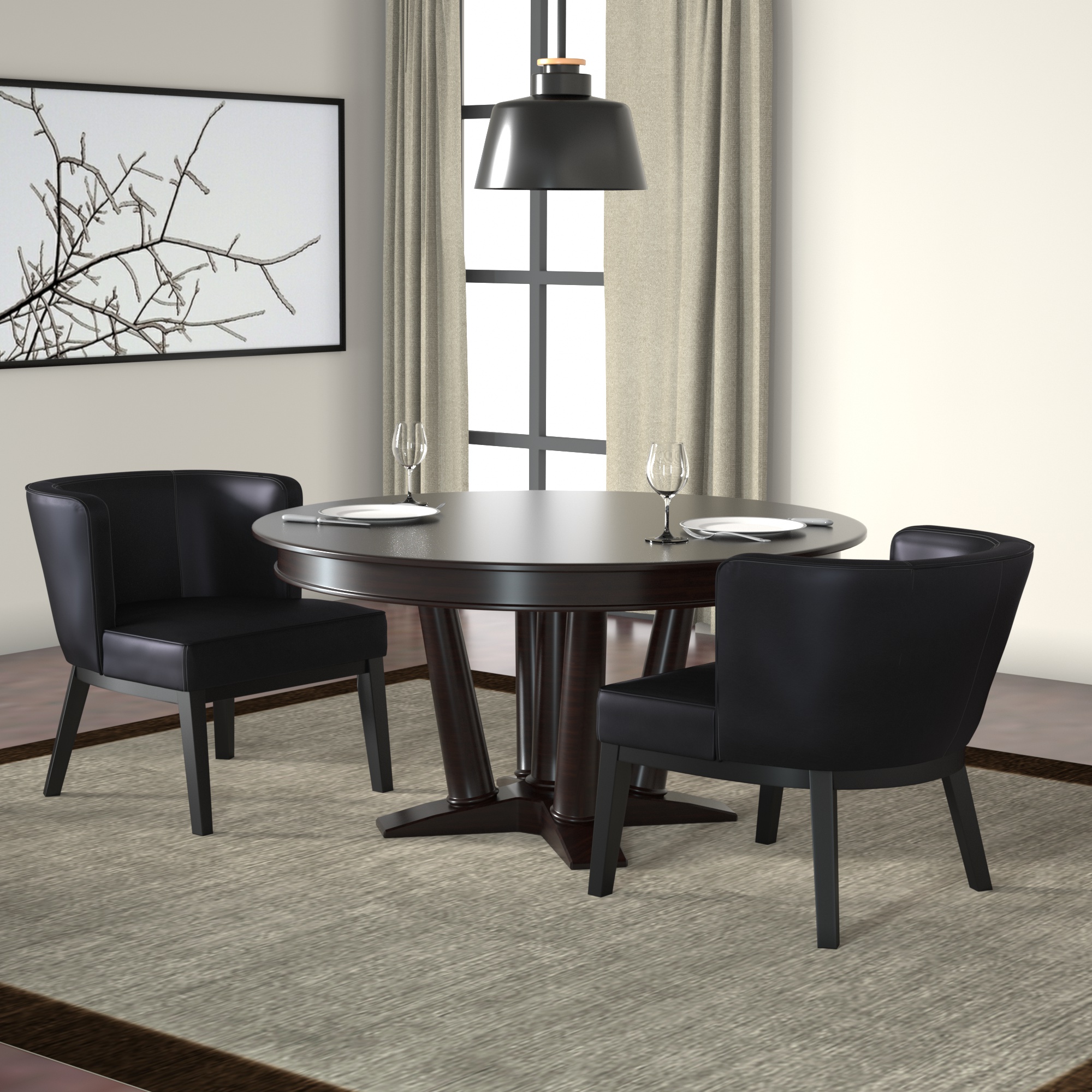 Boss Ava guest, accent or dining chair - Black - Image 8