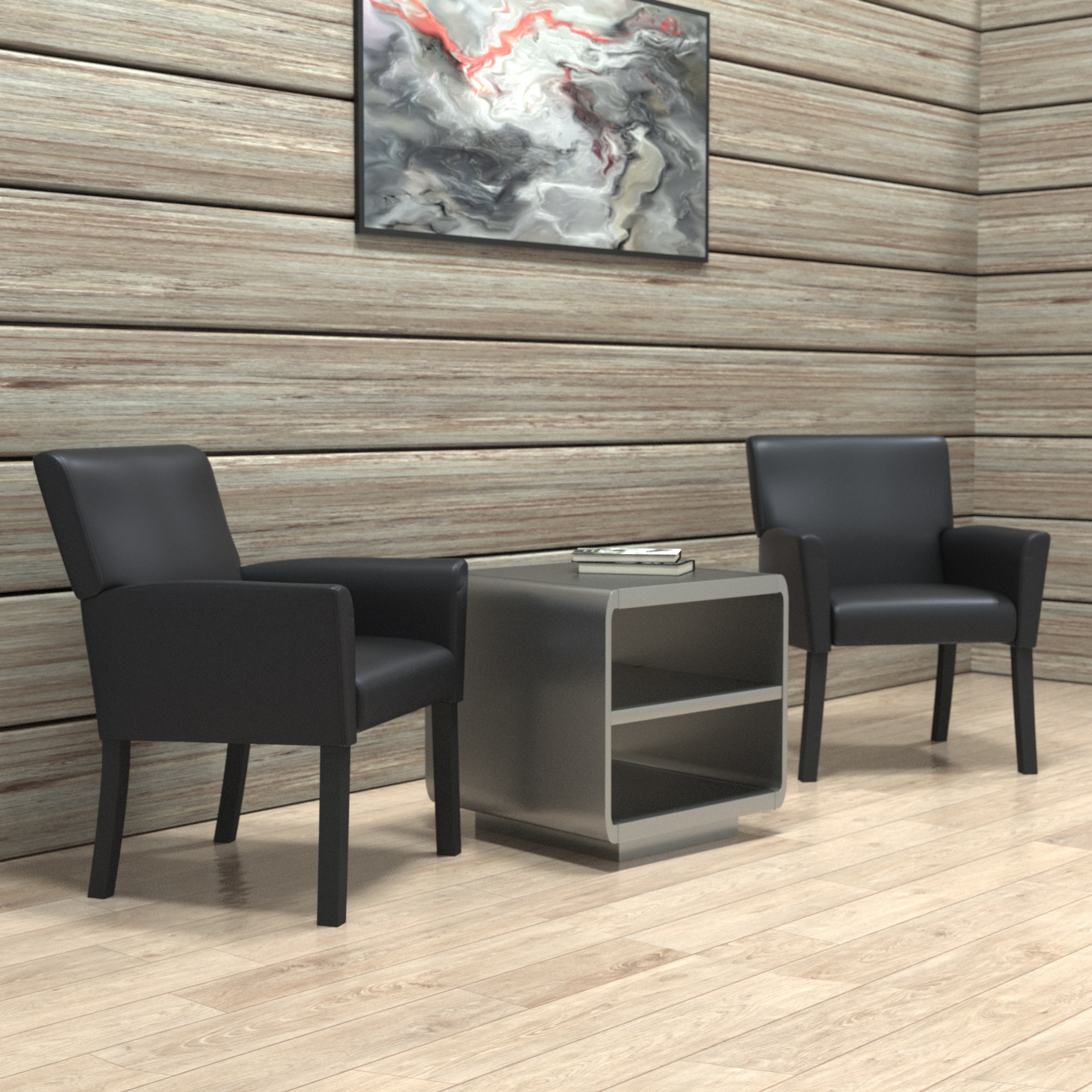 Boss Box Arm guest, accent or dining chair W/Black Base - Image 10