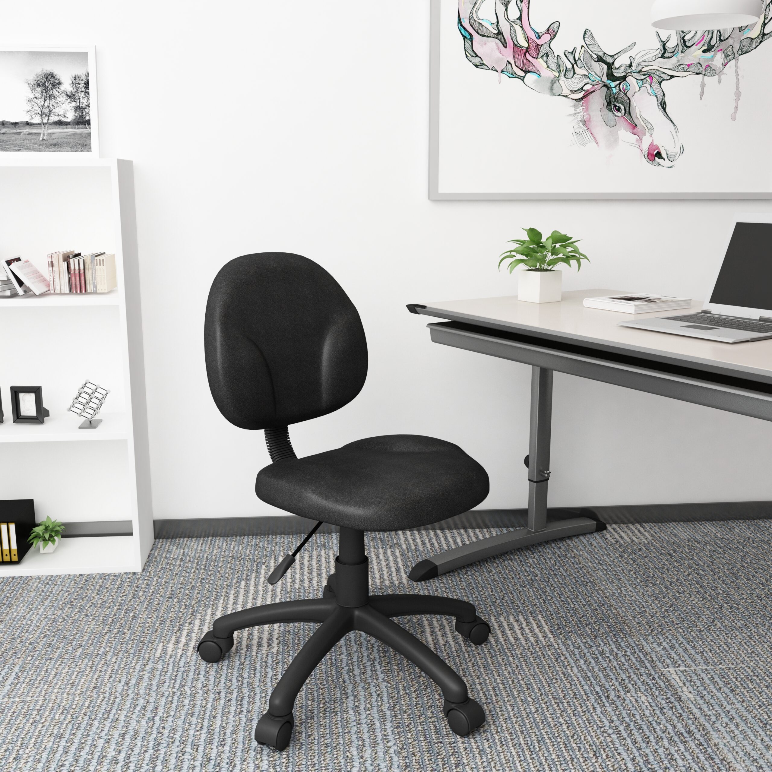 Boss Diamond Task Chair In Black - Image 4