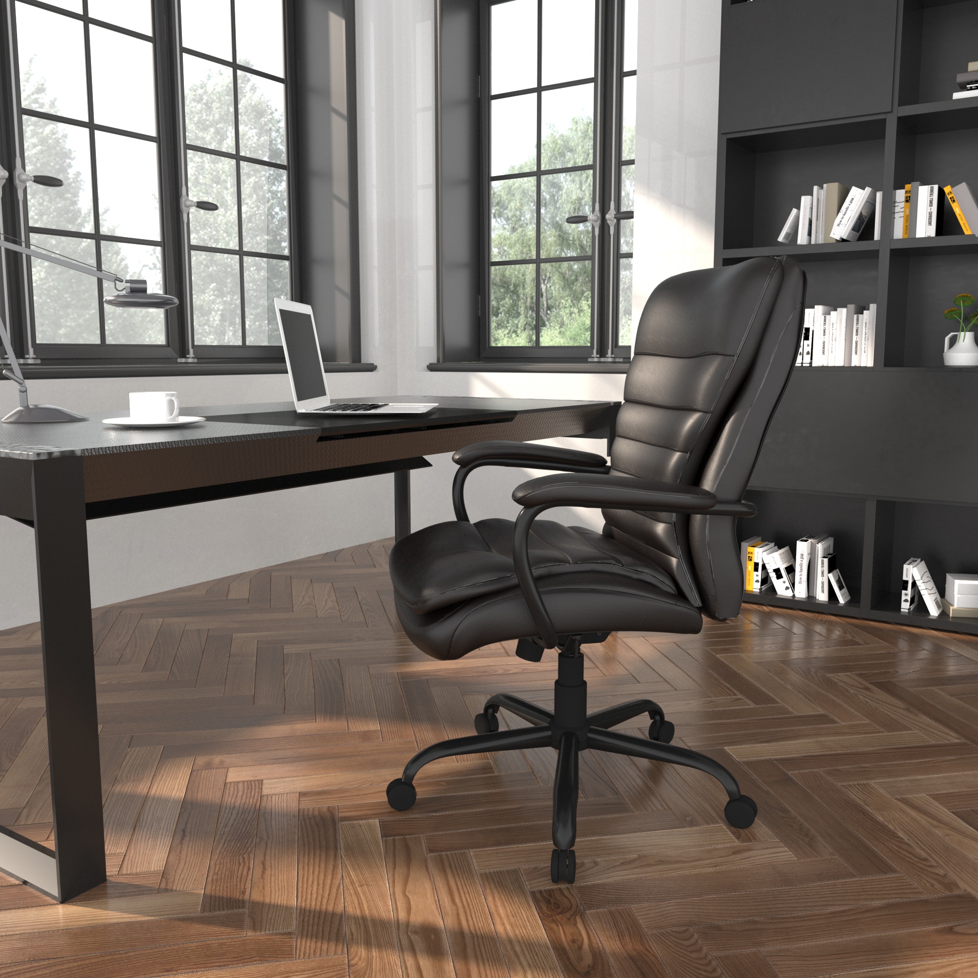 Boss Heavy Duty Double Plush Caressoftplus Vinyl Chair-400 Lbs. - Image 9