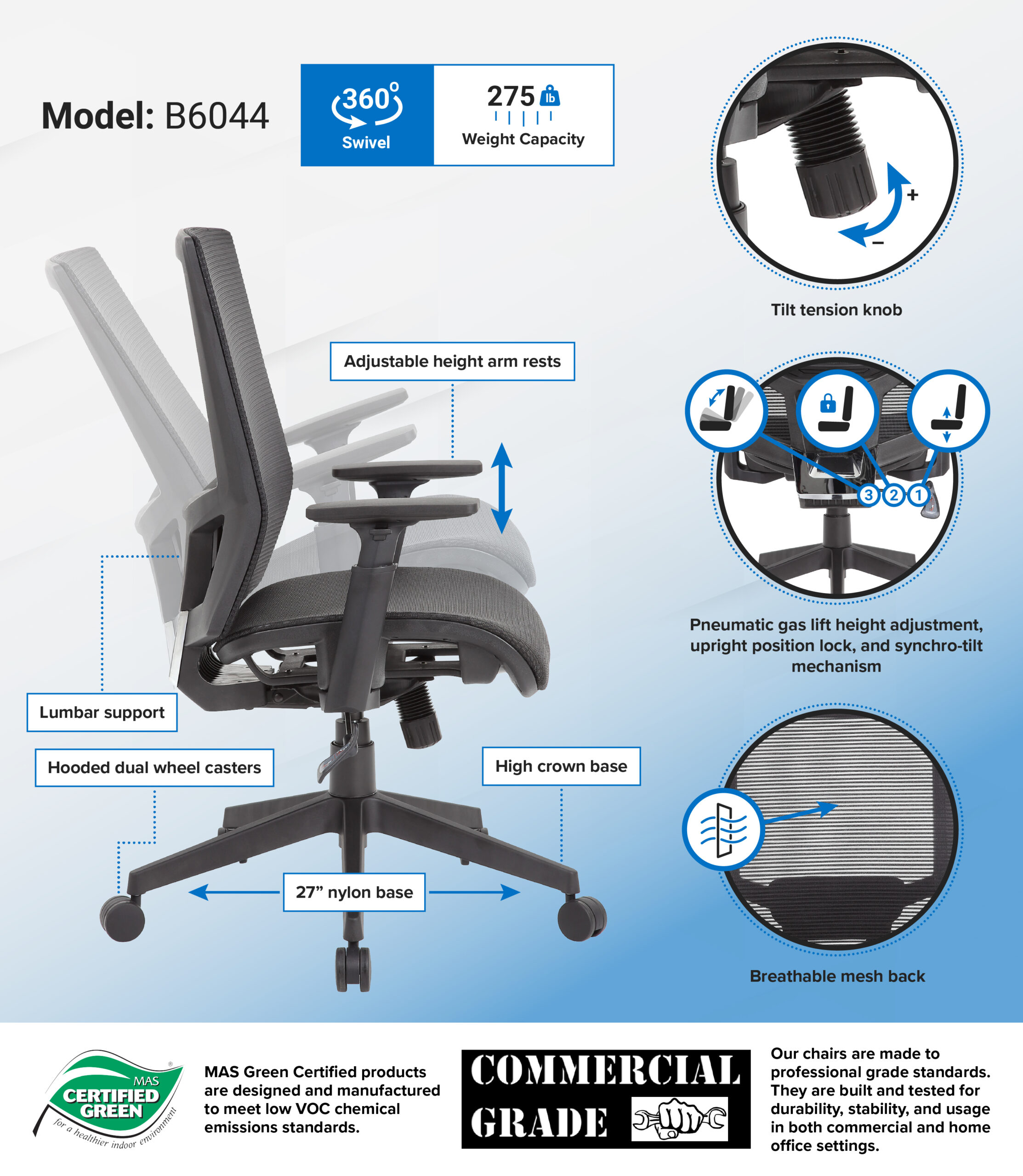 Boss Mesh Chair Task Chair - Image 2