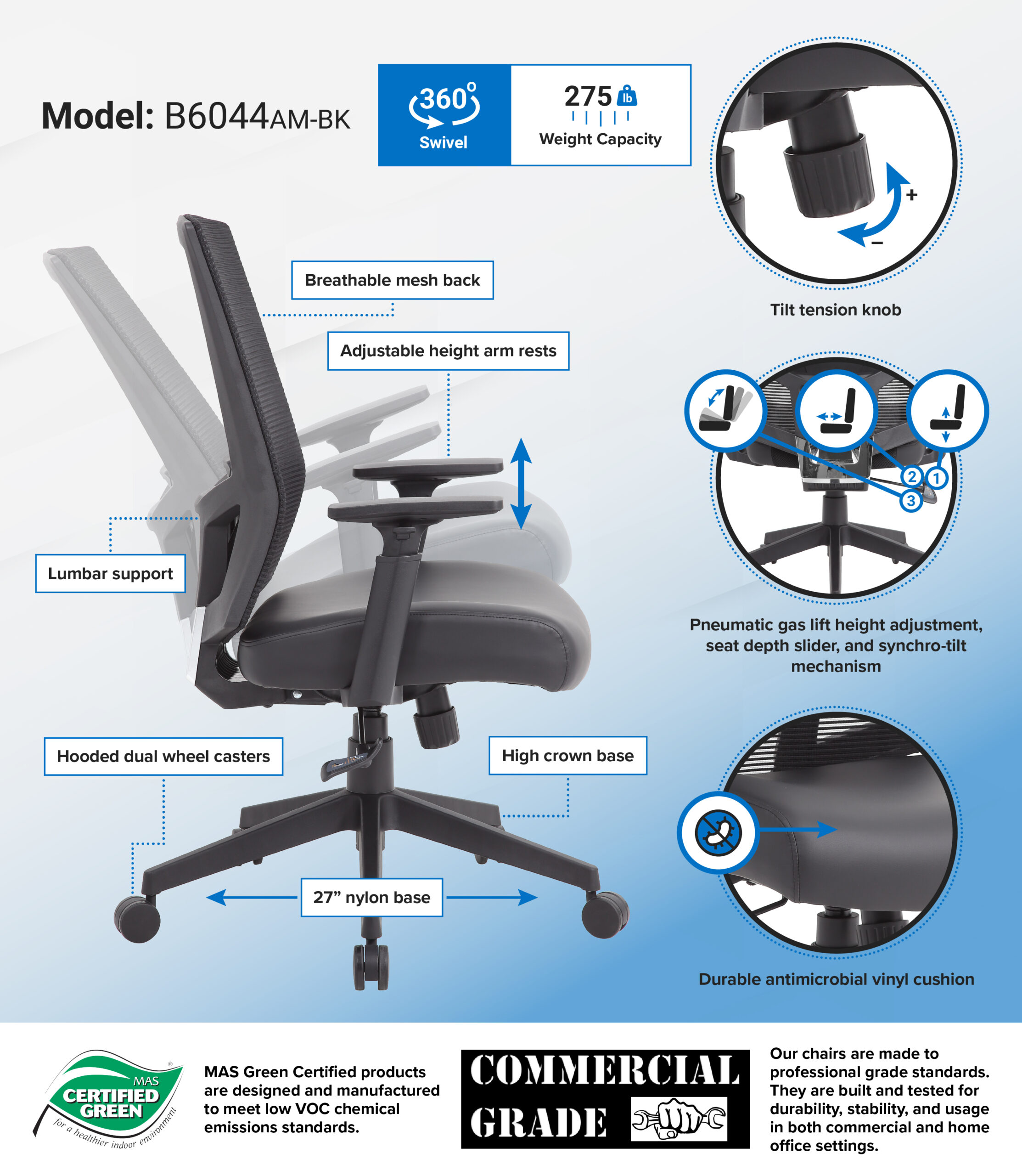 Boss Mesh Chair Task Chair - Image 2
