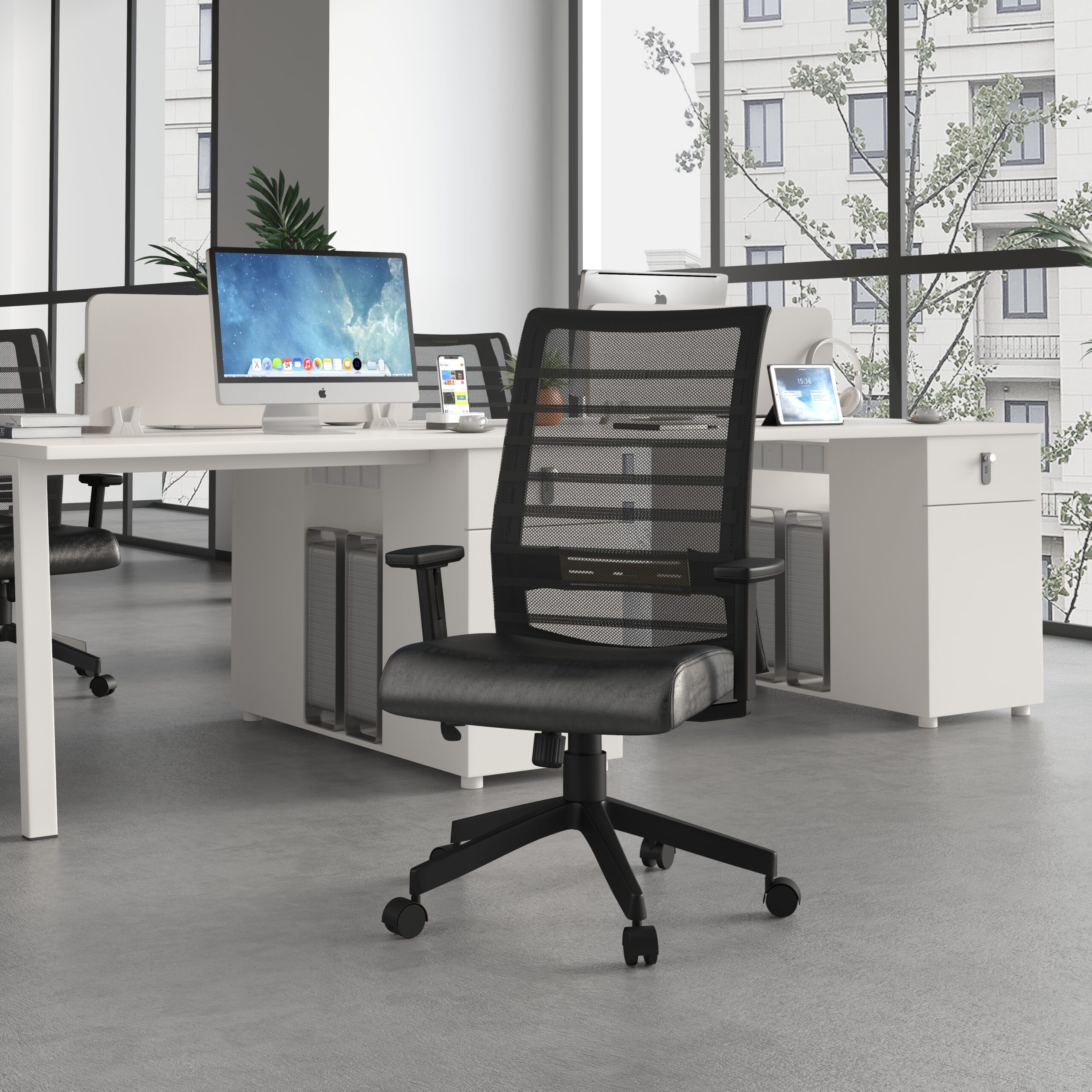 Boss Horizontal Mesh Back + Antimicrobial Seat Task Chair - Image 10