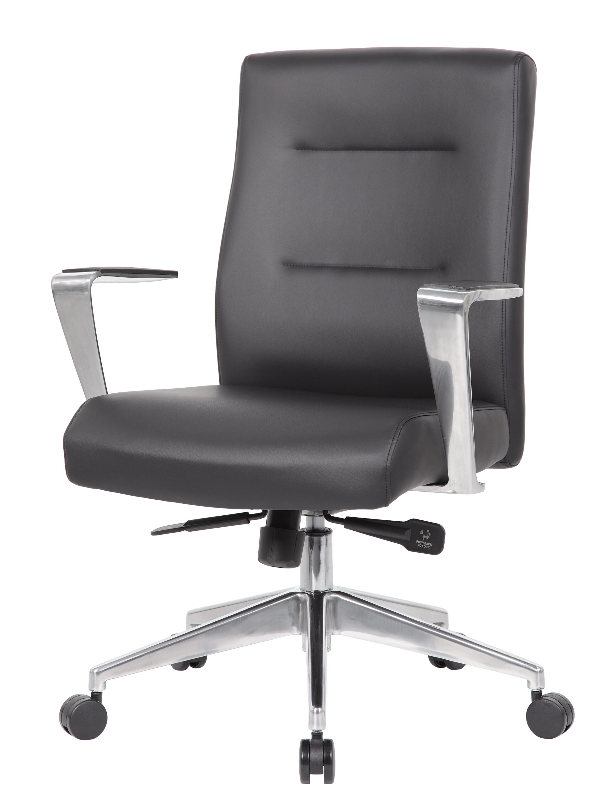 Boss Modern Conference Chair with Aluminum Arm & Base - Image 3