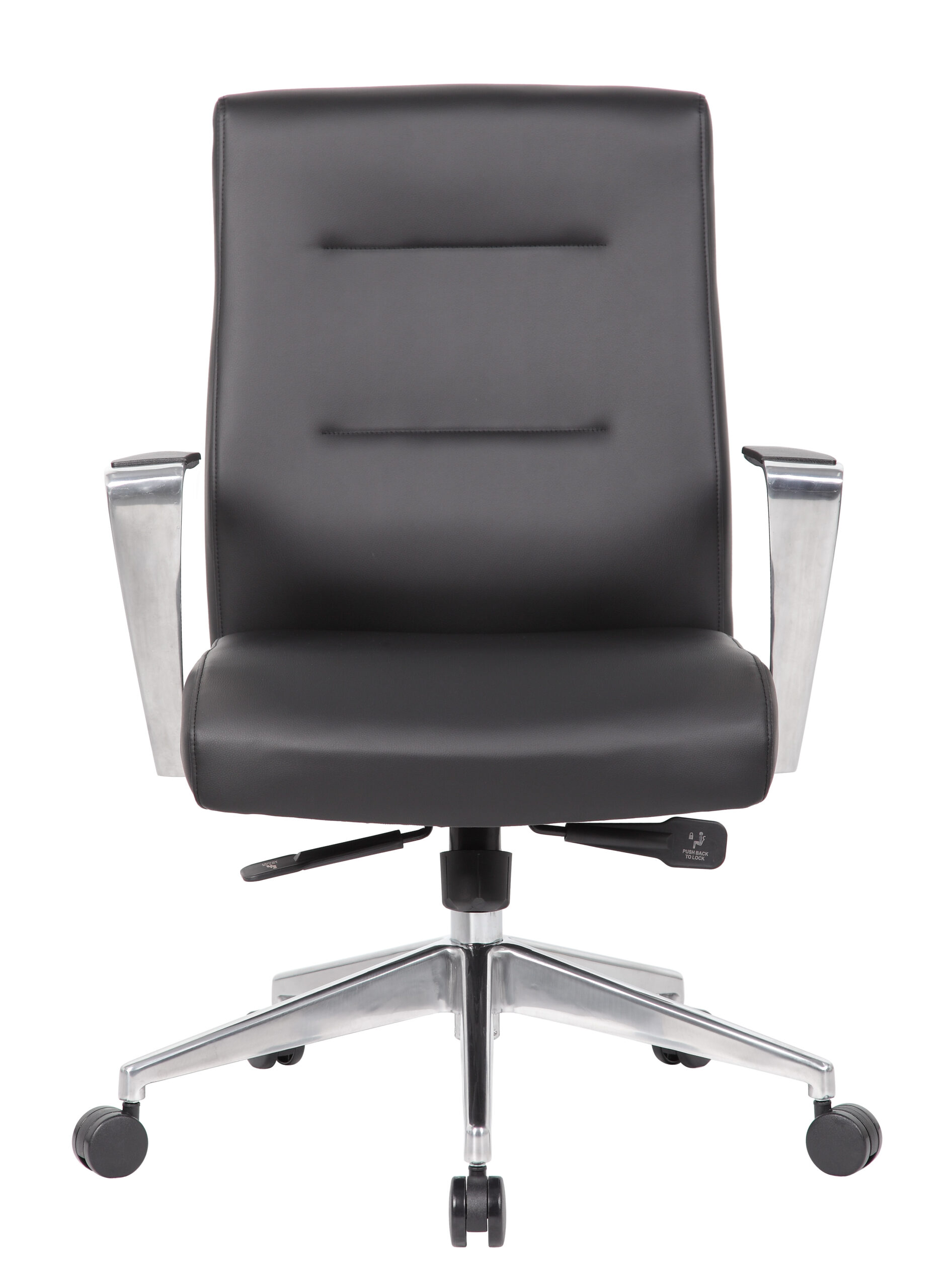 Boss Modern Conference Chair with Aluminum Arm & Base - Image 4
