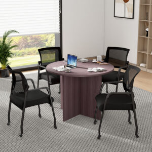 Round table set, N127-DW (1) + B6889R-BK (4)
